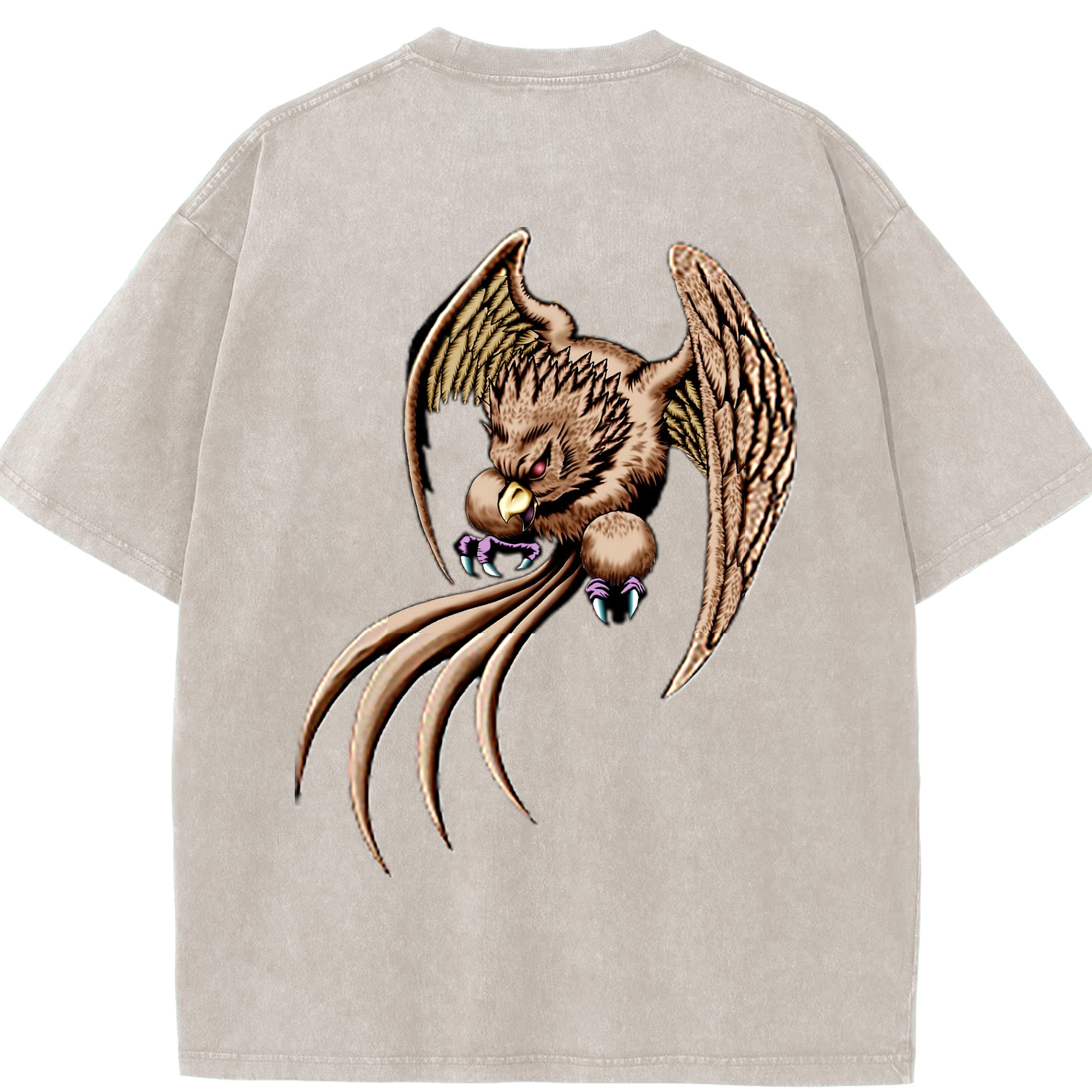 （画像用） 遊☆戯☆王 Yu-Gi-Oh! 綿100% ヴィンテージ風 半袖Tシャツ（背面プリント）