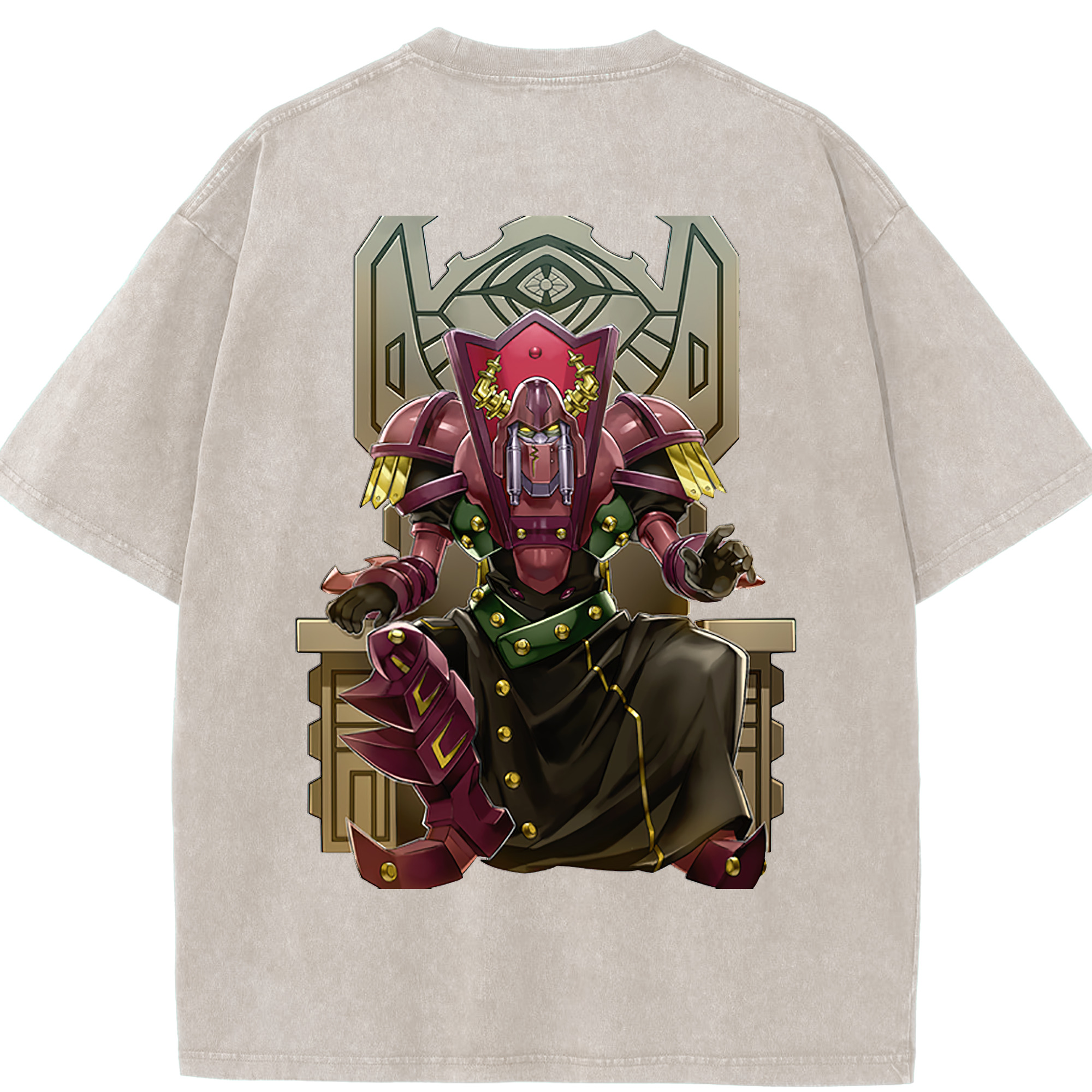 （画像用） 遊☆戯☆王 Yu-Gi-Oh! 綿100% ヴィンテージ風 半袖Tシャツ（背面プリント）