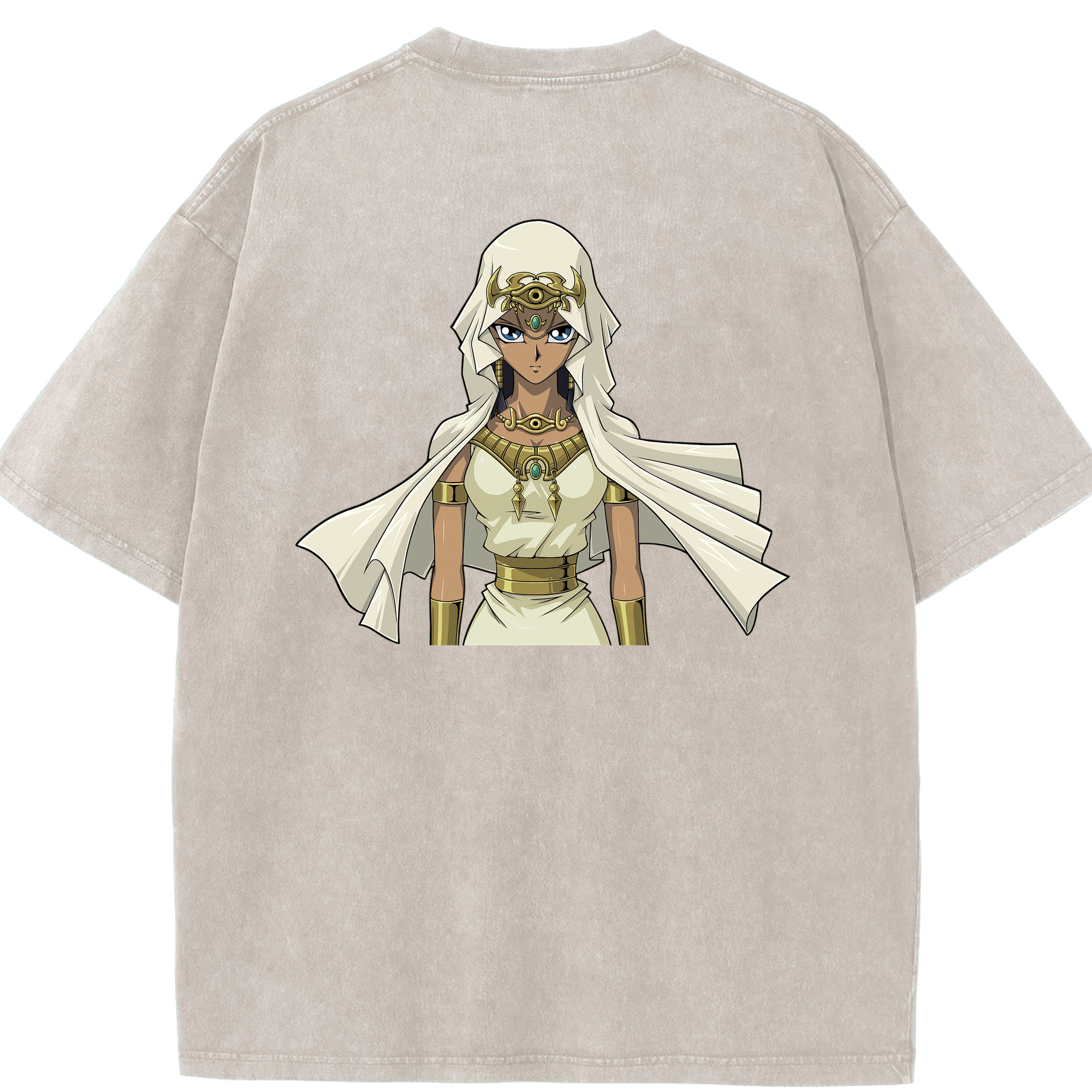 （画像用） 遊☆戯☆王 Yu-Gi-Oh! 綿100% ヴィンテージ風 半袖Tシャツ（背面プリント）