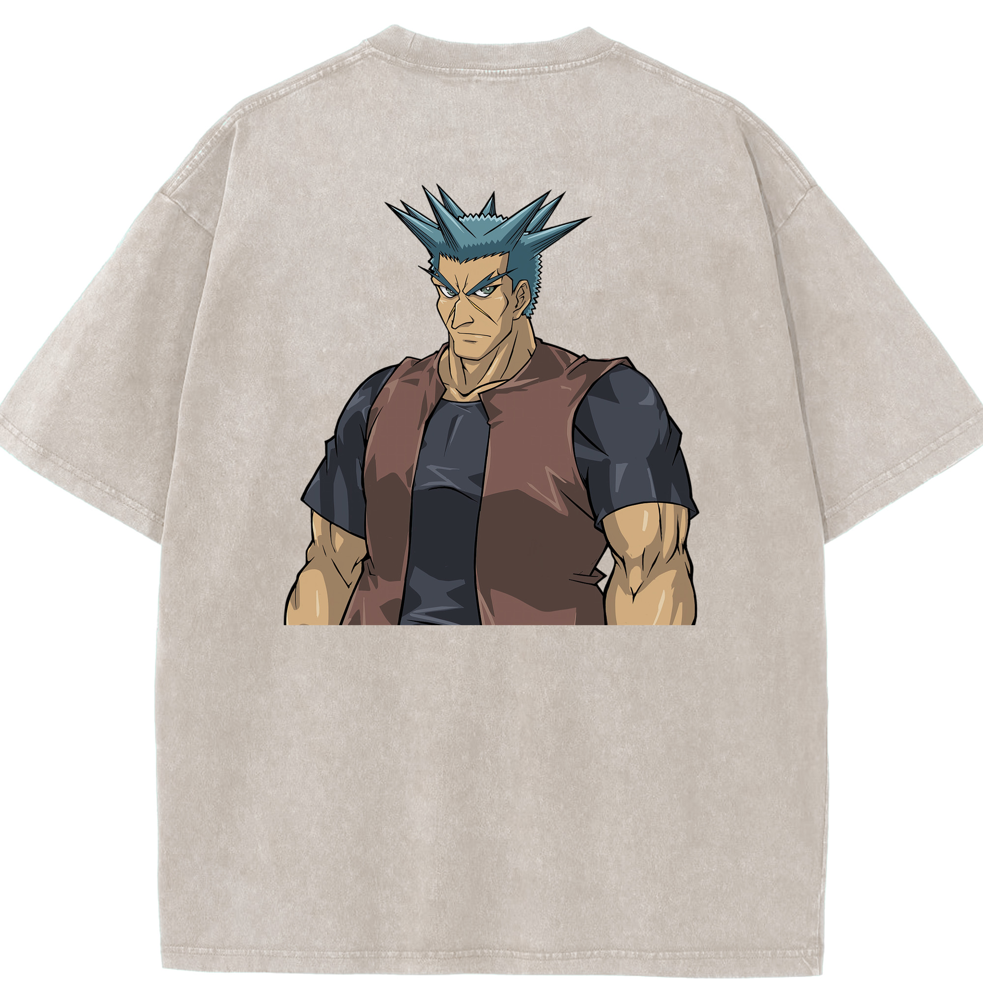 （画像用） 遊☆戯☆王 Yu-Gi-Oh! 綿100% ヴィンテージ風 半袖Tシャツ（背面プリント）