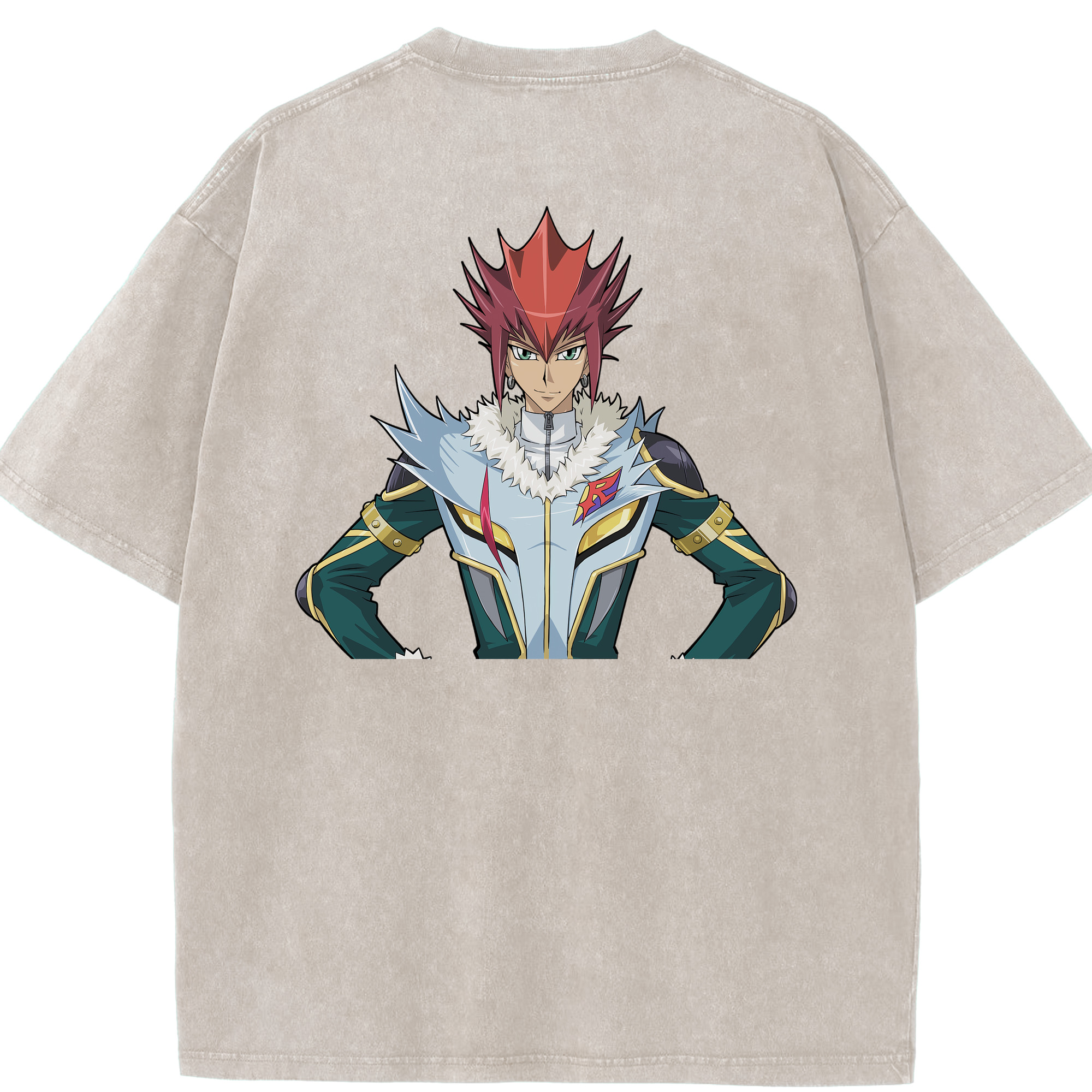 （画像用） 遊☆戯☆王 Yu-Gi-Oh! 綿100% ヴィンテージ風 半袖Tシャツ（背面プリント）