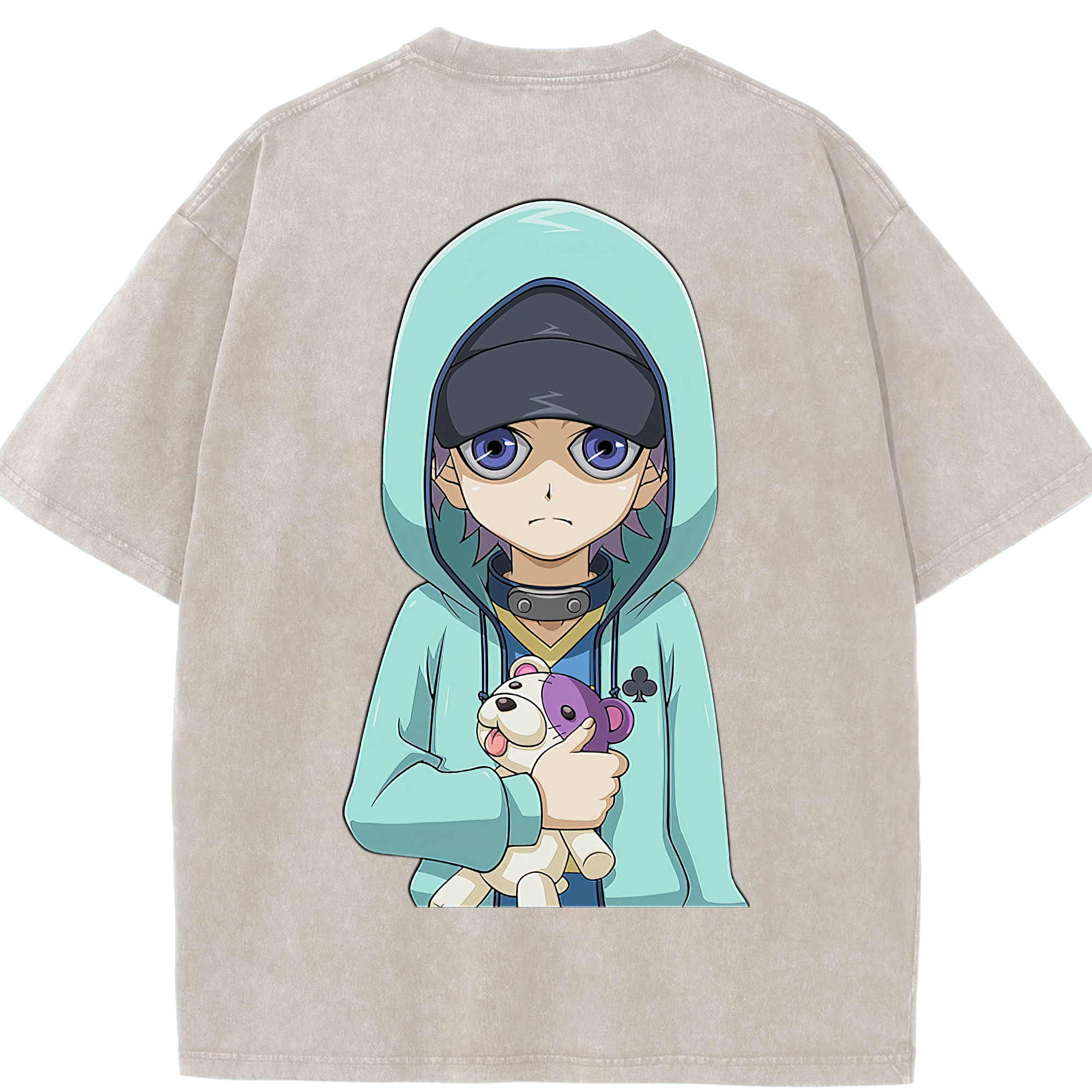 （画像用） 遊☆戯☆王 Yu-Gi-Oh! 綿100% ヴィンテージ風 半袖Tシャツ（背面プリント）