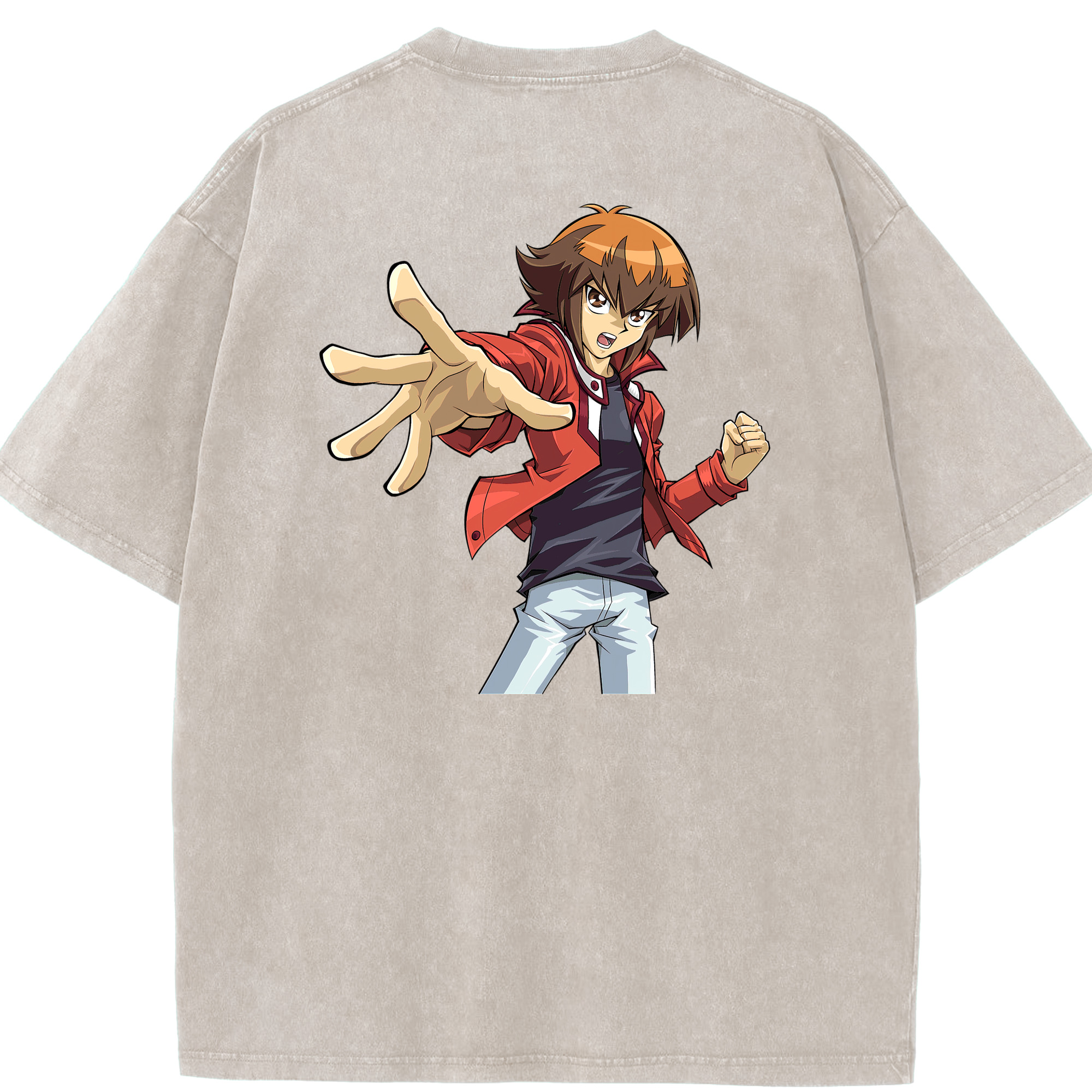 （画像用） 遊☆戯☆王 Yu-Gi-Oh! 綿100% ヴィンテージ風 半袖Tシャツ（背面プリント）