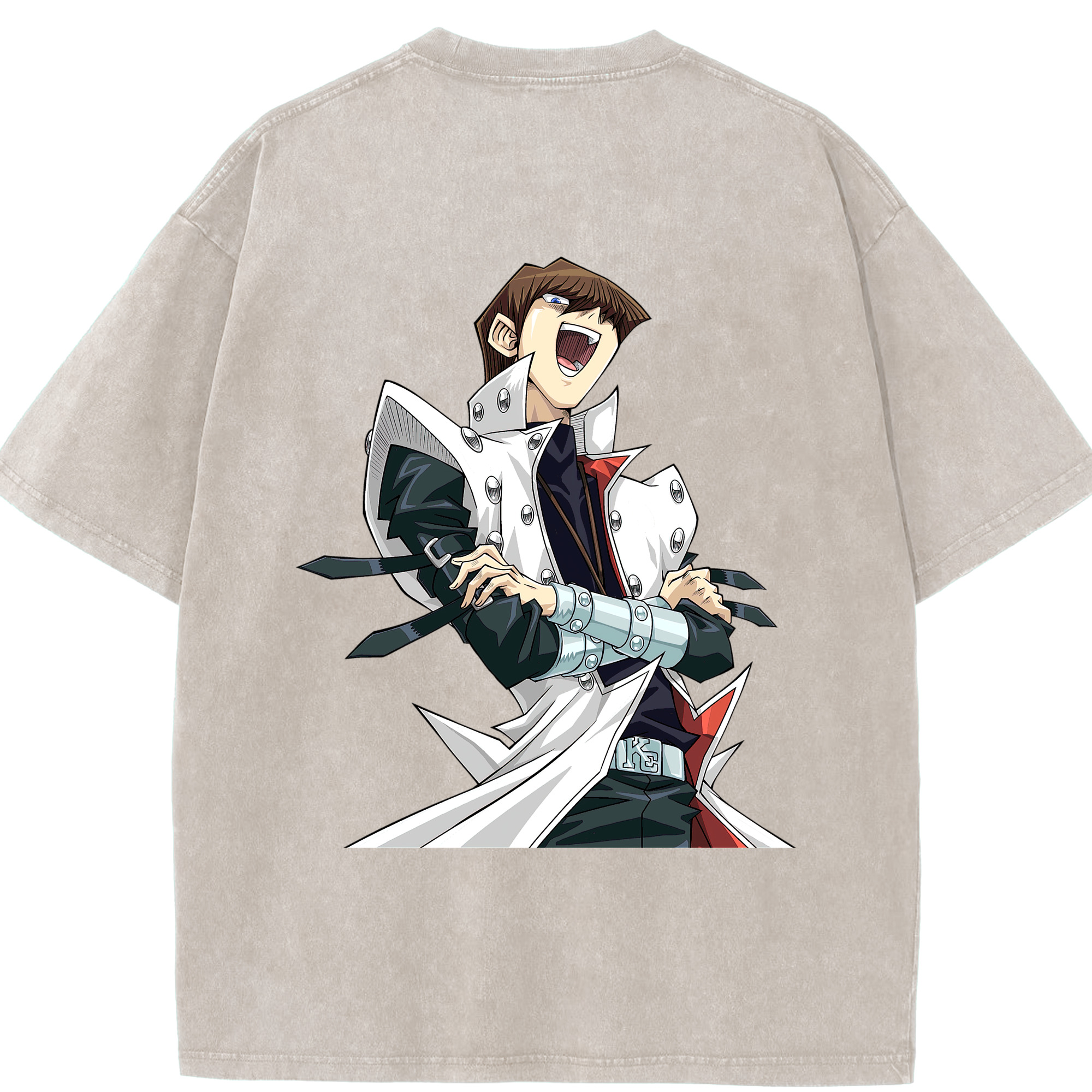 （画像用） 遊☆戯☆王 Yu-Gi-Oh! 綿100% ヴィンテージ風 半袖Tシャツ（背面プリント）