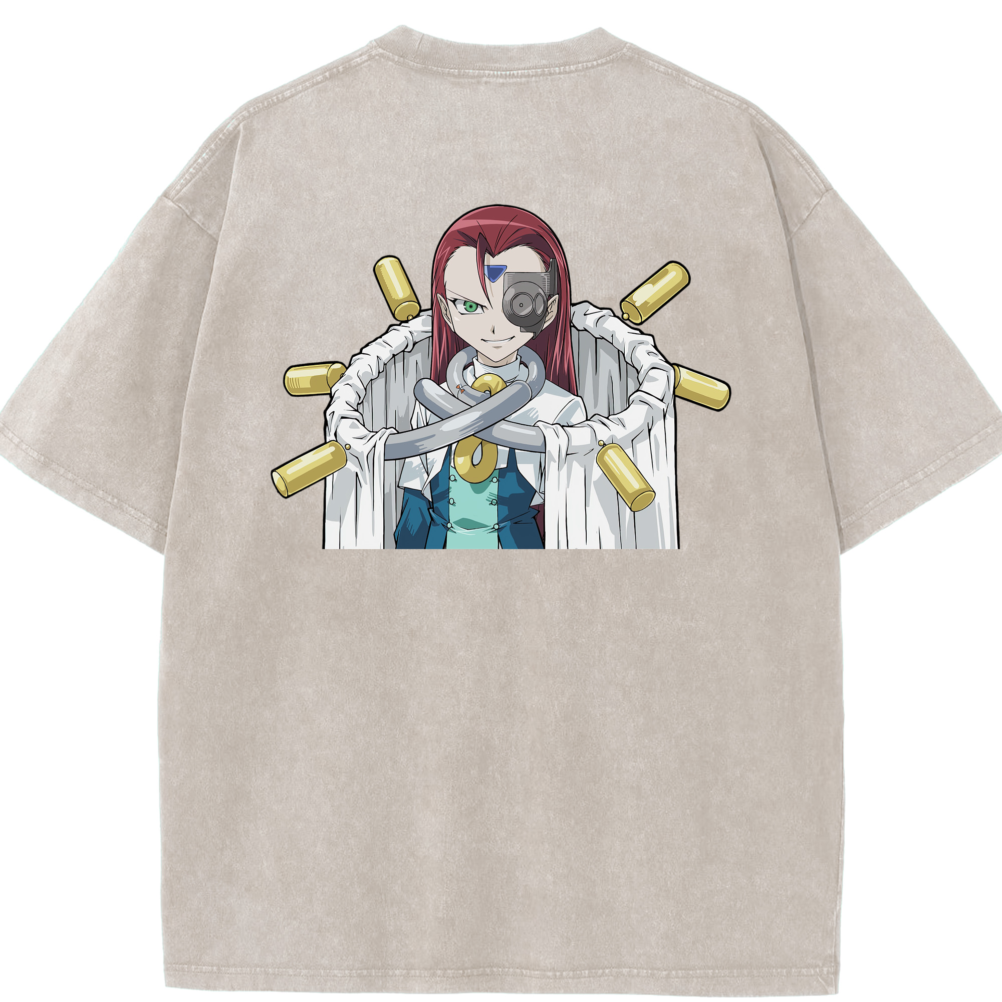 （画像用） 遊☆戯☆王 Yu-Gi-Oh! 綿100% ヴィンテージ風 半袖Tシャツ（背面プリント）