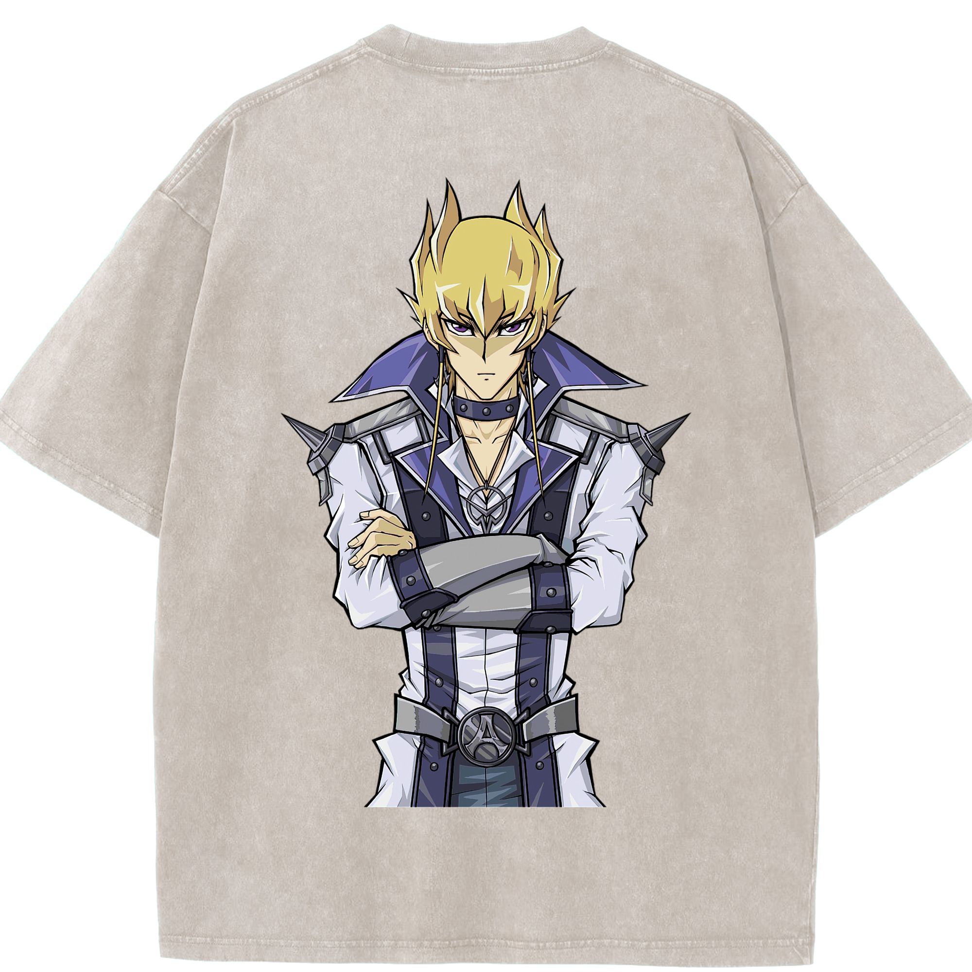 （画像用） 遊☆戯☆王 Yu-Gi-Oh! 綿100% ヴィンテージ風 半袖Tシャツ（背面プリント）