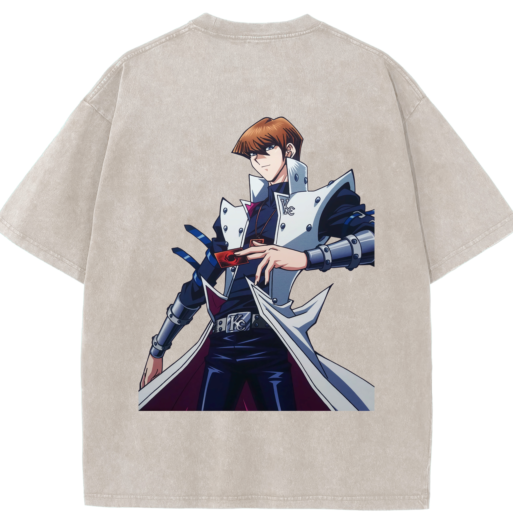 （画像用） 遊☆戯☆王 Yu-Gi-Oh! 綿100% ヴィンテージ風 半袖Tシャツ（背面プリント）