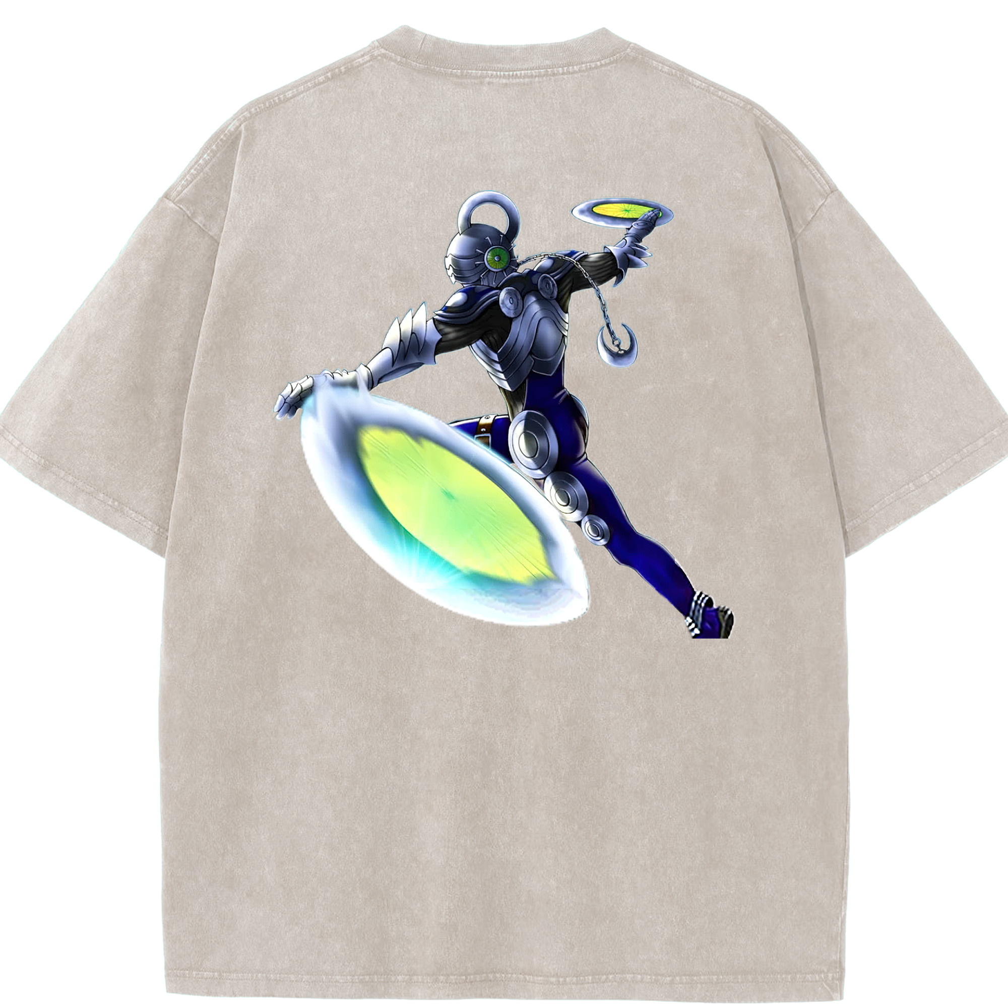 （画像用） 遊☆戯☆王 Yu-Gi-Oh! 綿100% ヴィンテージ風 半袖Tシャツ（背面プリント）