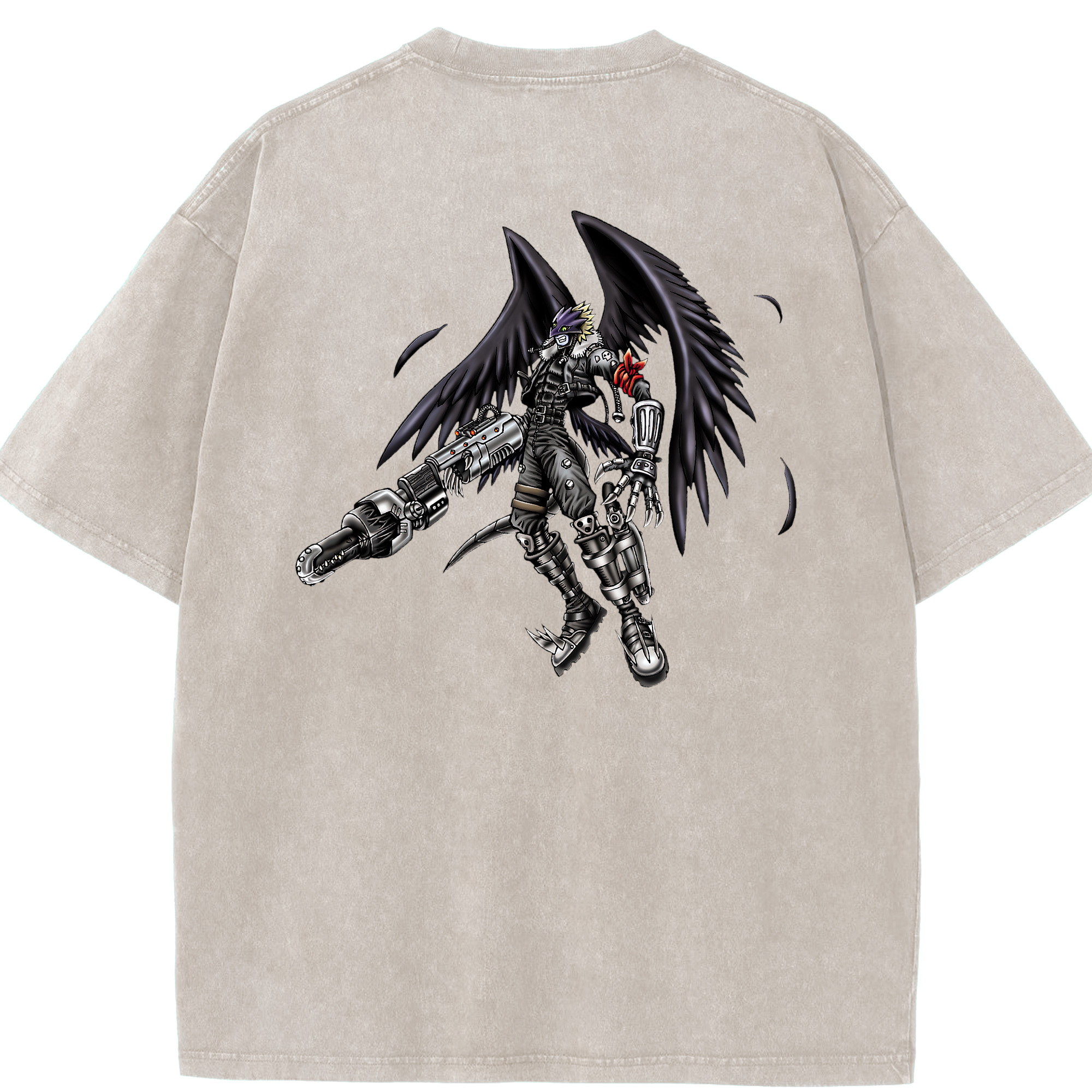 （画像用） 遊☆戯☆王 Yu-Gi-Oh! 綿100% ヴィンテージ風 半袖Tシャツ（背面プリント）