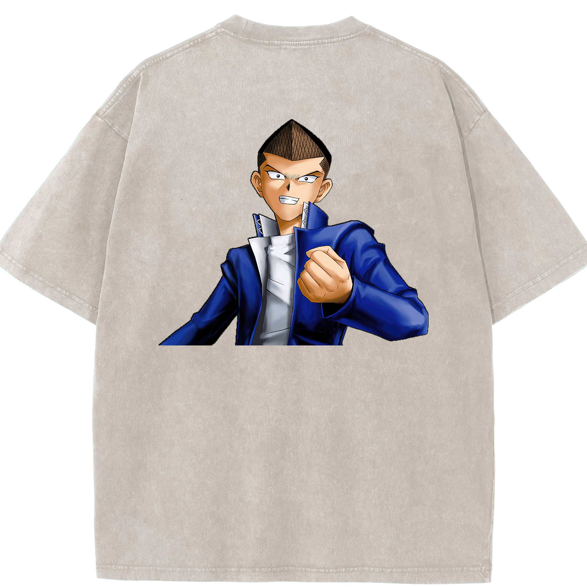 （画像用） 遊☆戯☆王 Yu-Gi-Oh! 綿100% ヴィンテージ風 半袖Tシャツ（背面プリント）