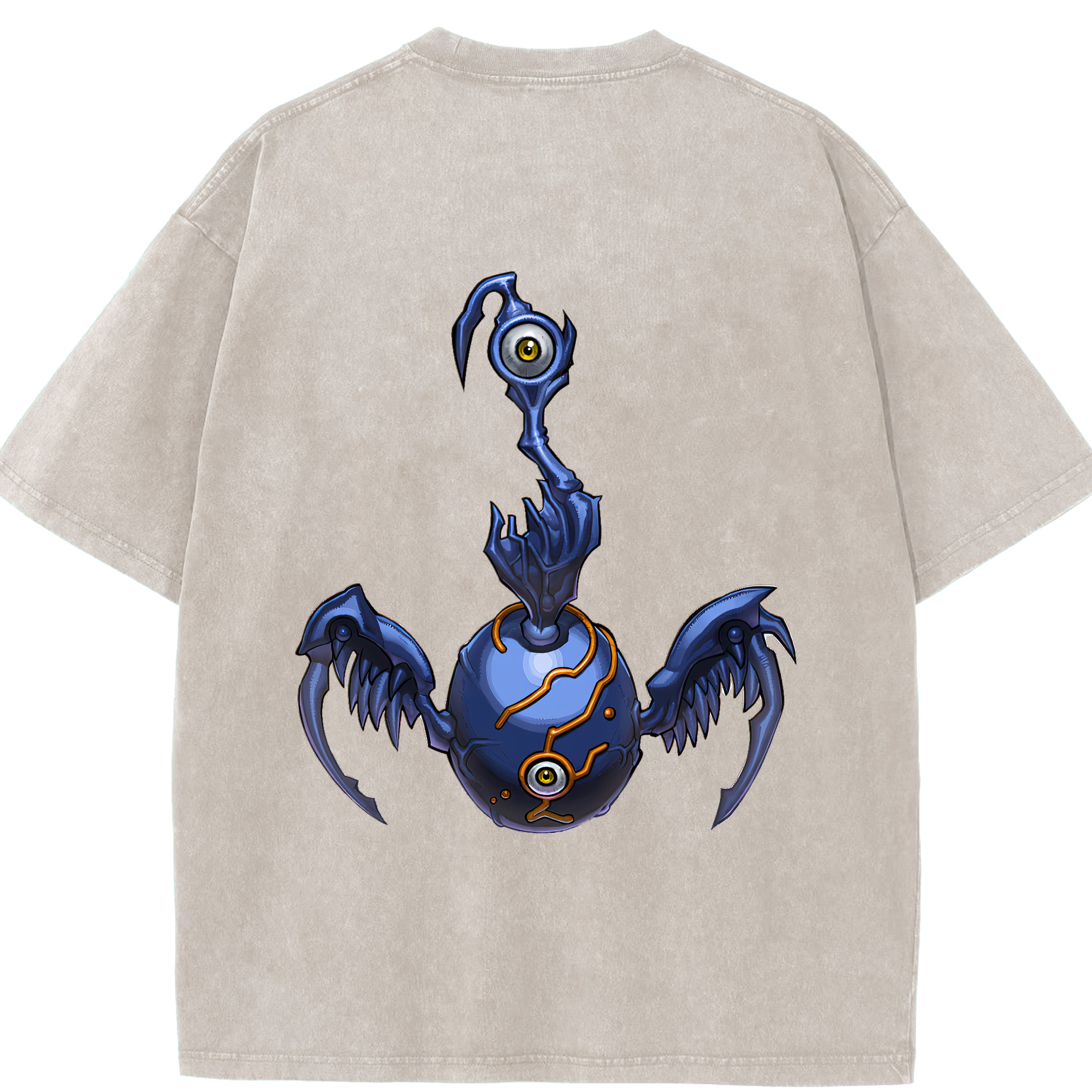 （画像用） 遊☆戯☆王 Yu-Gi-Oh! 綿100% ヴィンテージ風 半袖Tシャツ（背面プリント）