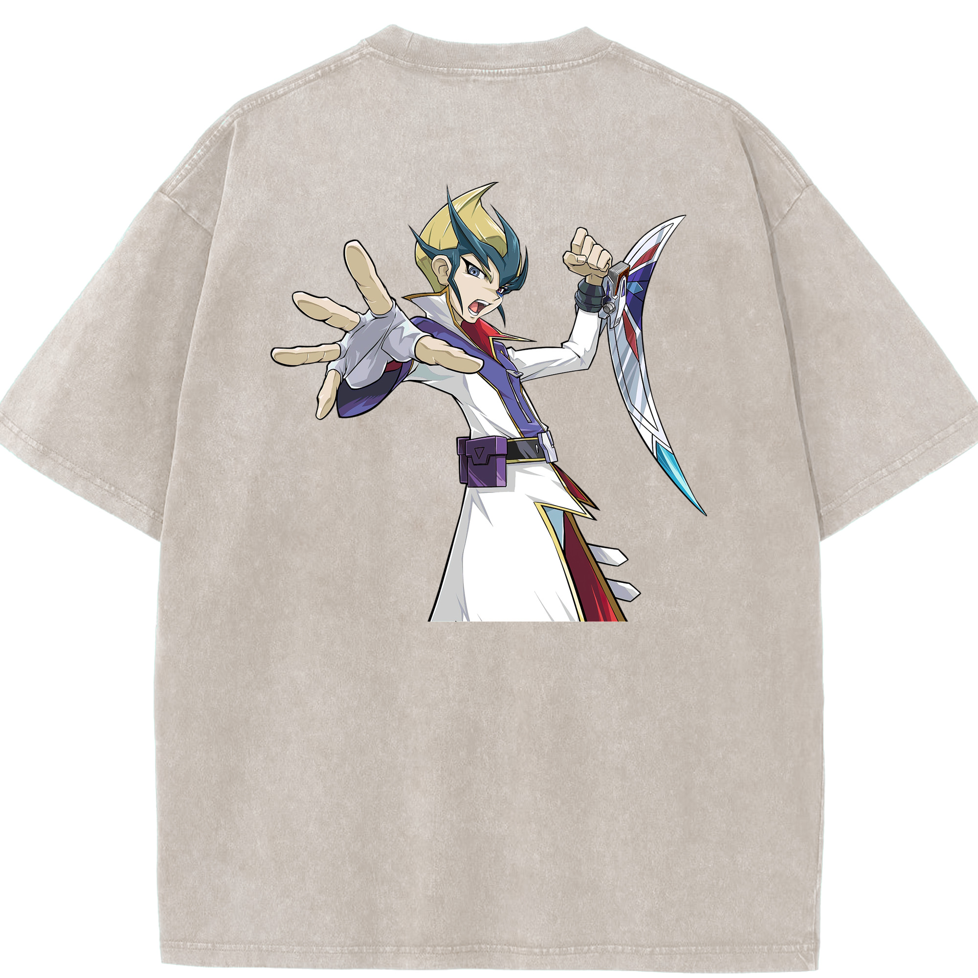 （画像用） 遊☆戯☆王 Yu-Gi-Oh! 綿100% ヴィンテージ風 半袖Tシャツ（背面プリント）