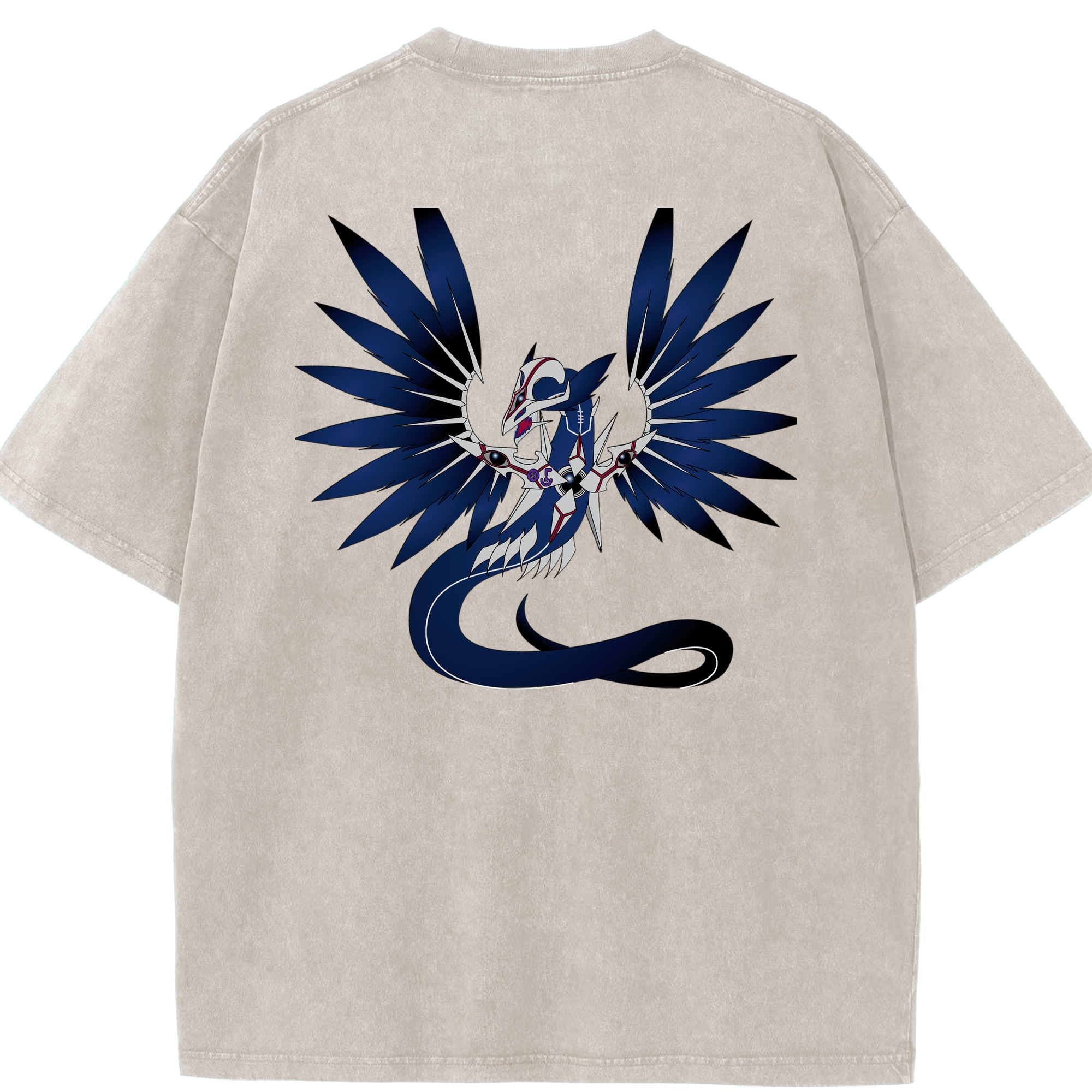 （画像用） 遊☆戯☆王 Yu-Gi-Oh! 綿100% ヴィンテージ風 半袖Tシャツ（背面プリント）