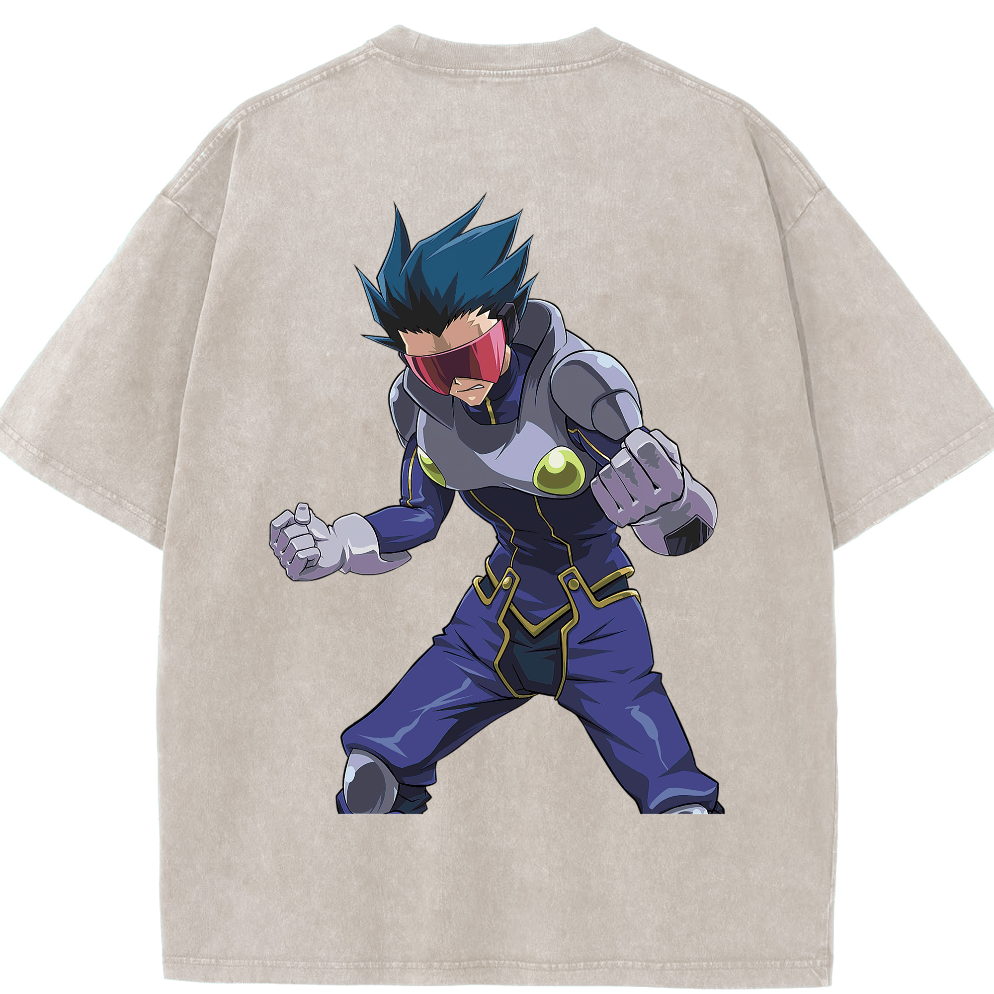 （画像用） 遊☆戯☆王 Yu-Gi-Oh! 綿100% ヴィンテージ風 半袖Tシャツ（背面プリント）