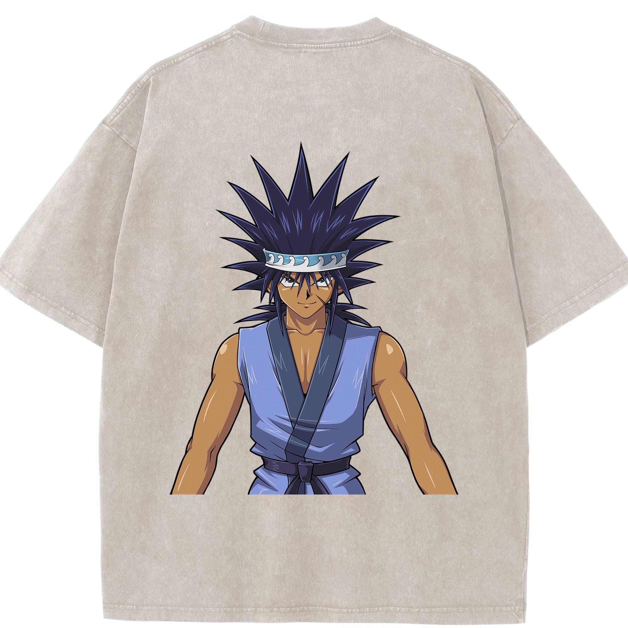（画像用） 遊☆戯☆王 Yu-Gi-Oh! 綿100% ヴィンテージ風 半袖Tシャツ（背面プリント）