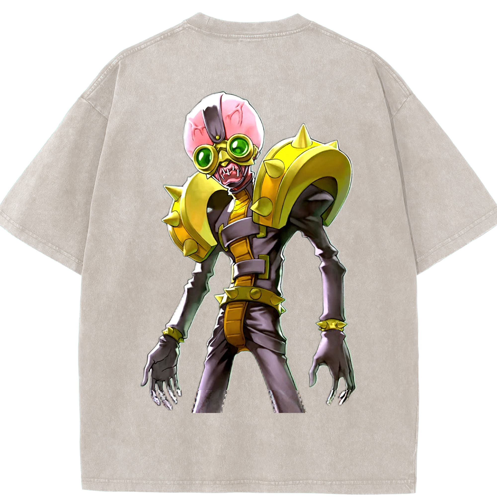 （画像用） 遊☆戯☆王 Yu-Gi-Oh! 綿100% ヴィンテージ風 半袖Tシャツ（背面プリント）