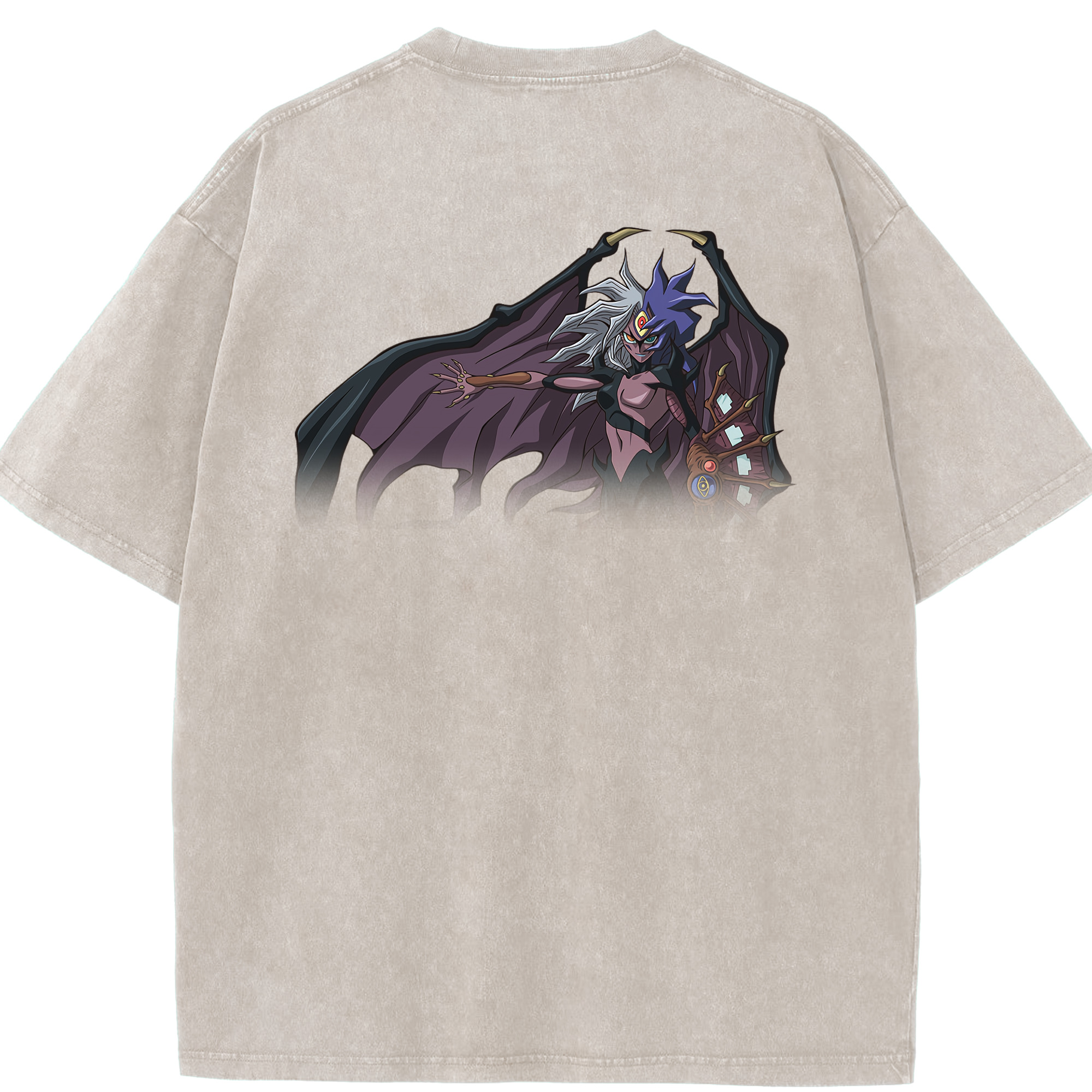 （画像用） 遊☆戯☆王 Yu-Gi-Oh! 綿100% ヴィンテージ風 半袖Tシャツ（背面プリント）
