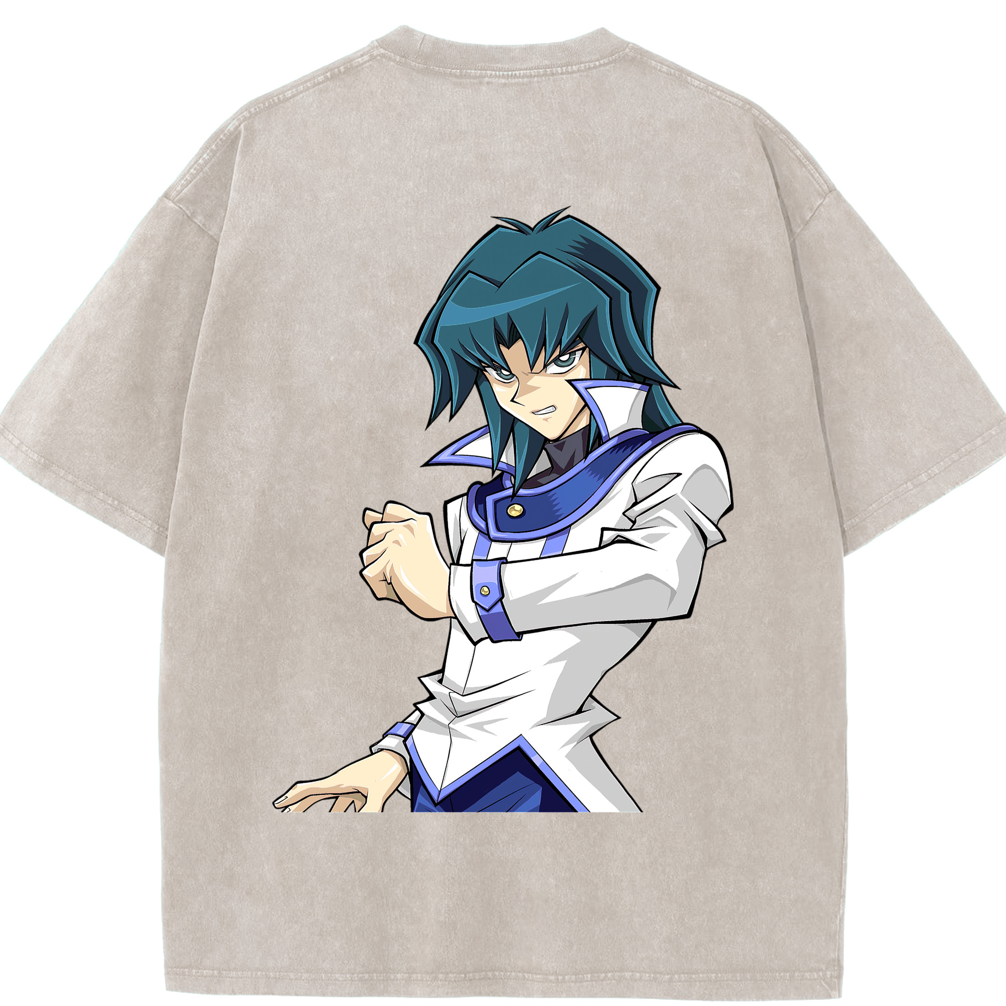 （画像用） 遊☆戯☆王 Yu-Gi-Oh! 綿100% ヴィンテージ風 半袖Tシャツ（背面プリント）