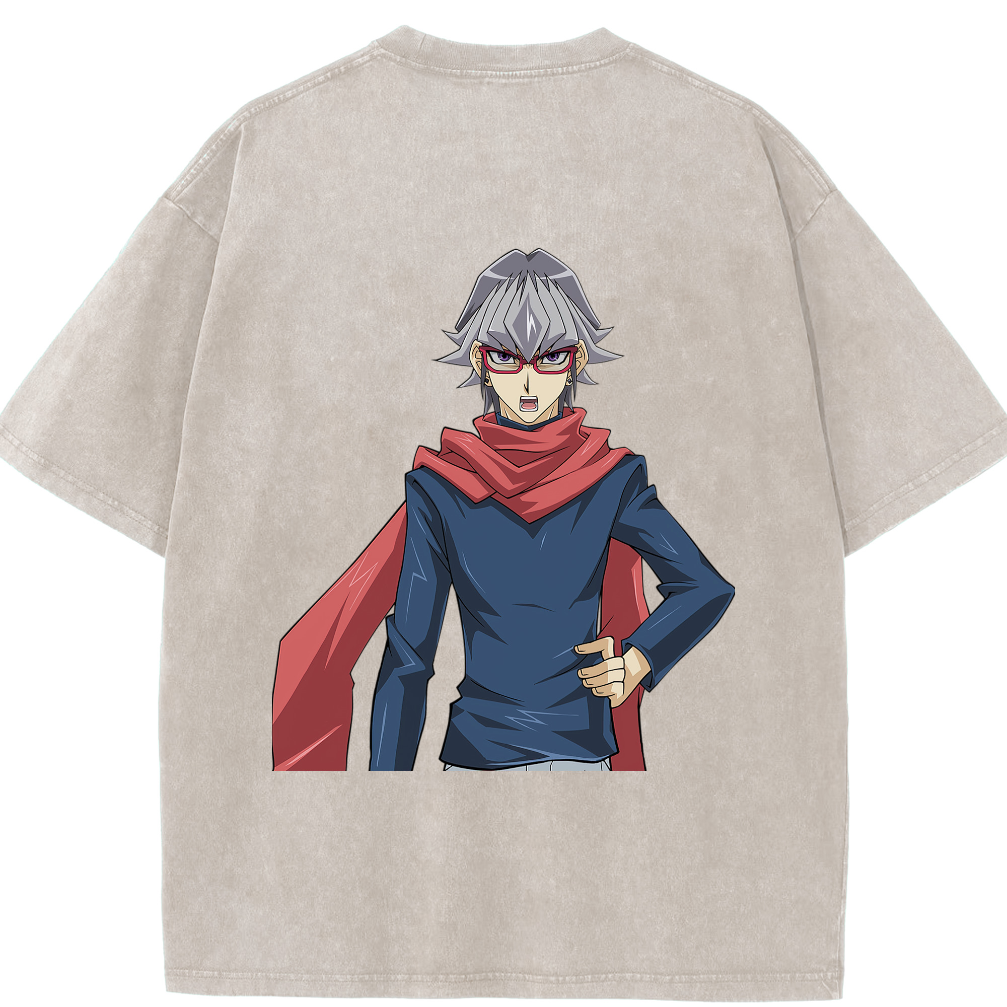 （画像用） 遊☆戯☆王 Yu-Gi-Oh! 綿100% ヴィンテージ風 半袖Tシャツ（背面プリント）