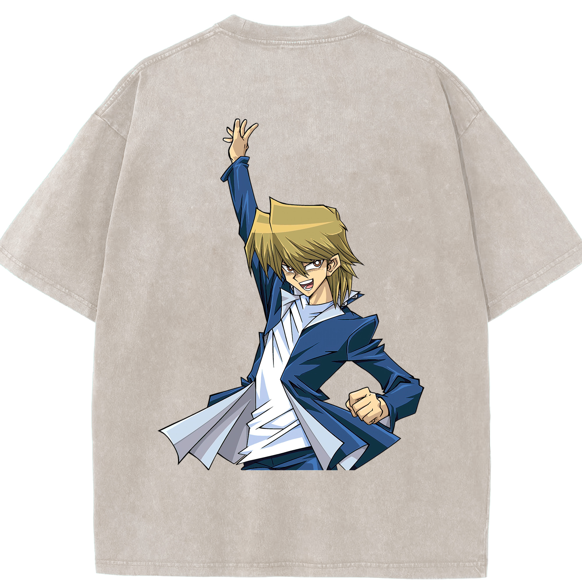 （画像用） 遊☆戯☆王 Yu-Gi-Oh! 綿100% ヴィンテージ風 半袖Tシャツ（背面プリント）