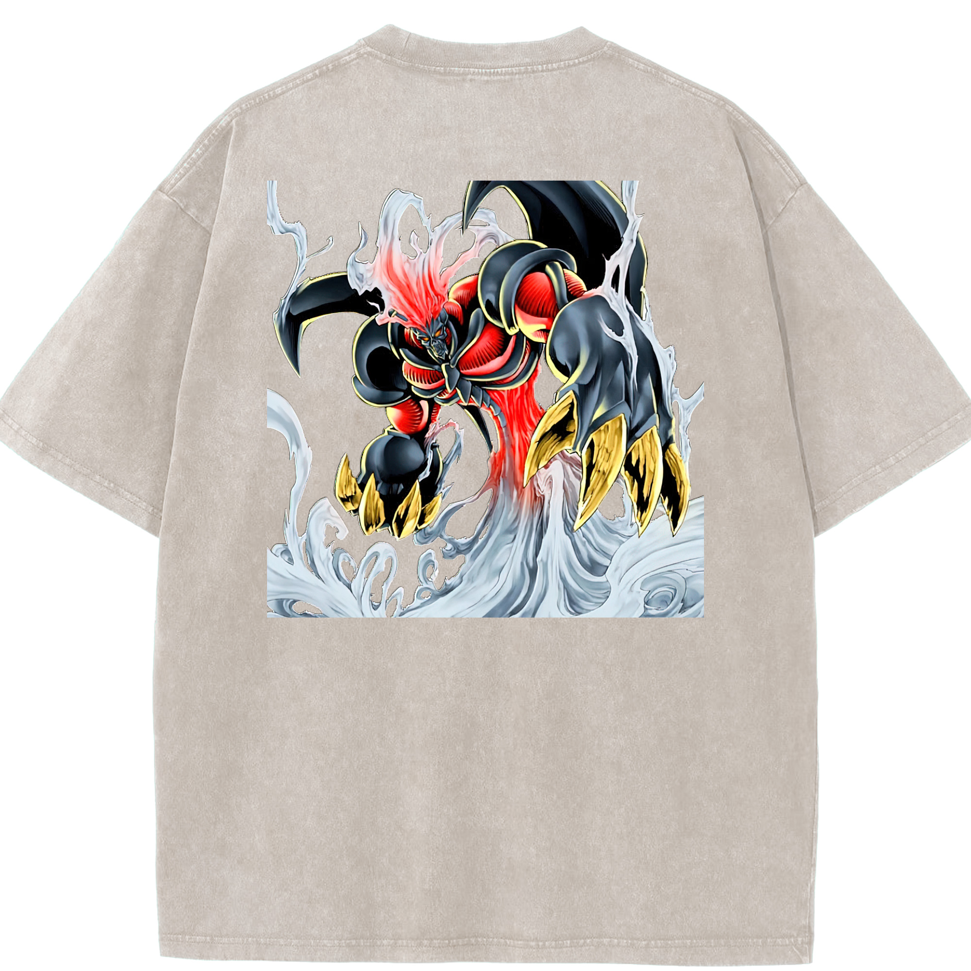 （画像用） 遊☆戯☆王 Yu-Gi-Oh! 綿100% ヴィンテージ風 半袖Tシャツ（背面プリント）