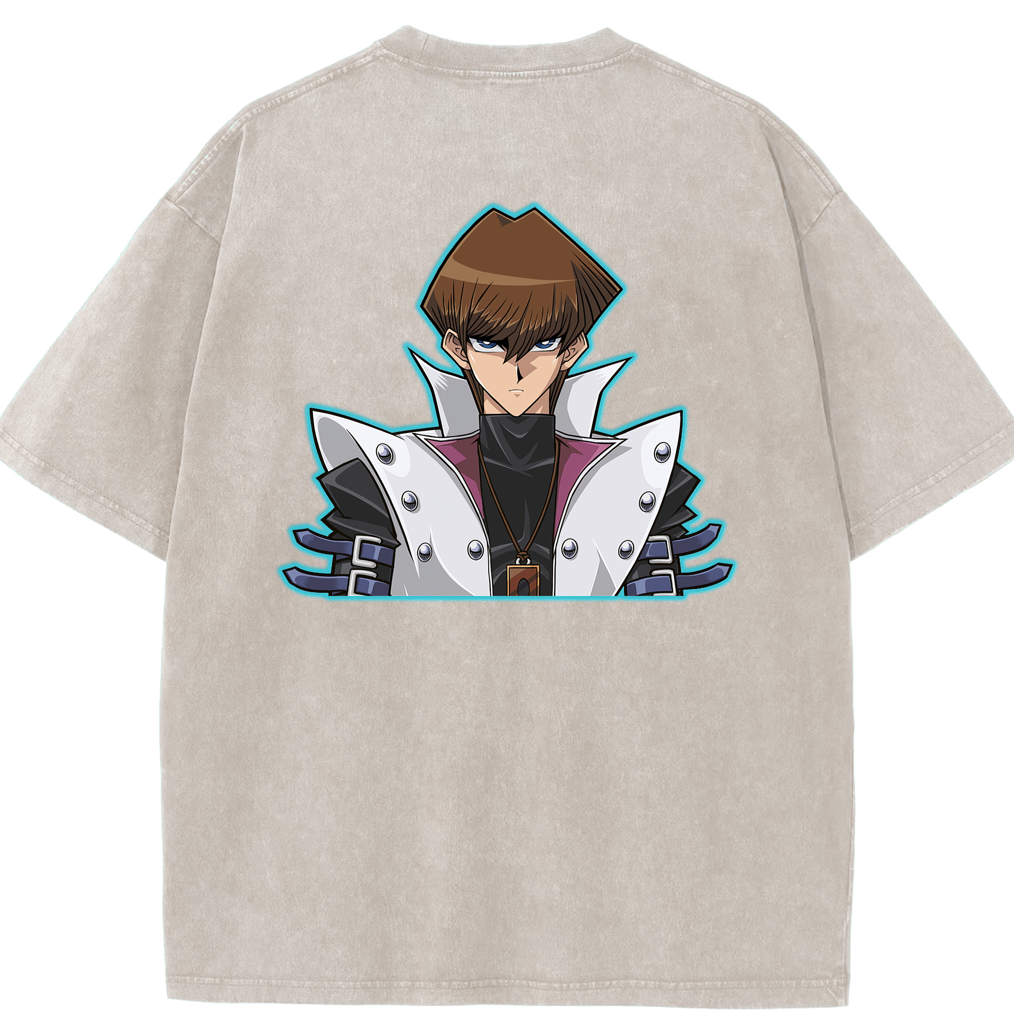 （画像用） 遊☆戯☆王 Yu-Gi-Oh! 綿100% ヴィンテージ風 半袖Tシャツ（背面プリント）