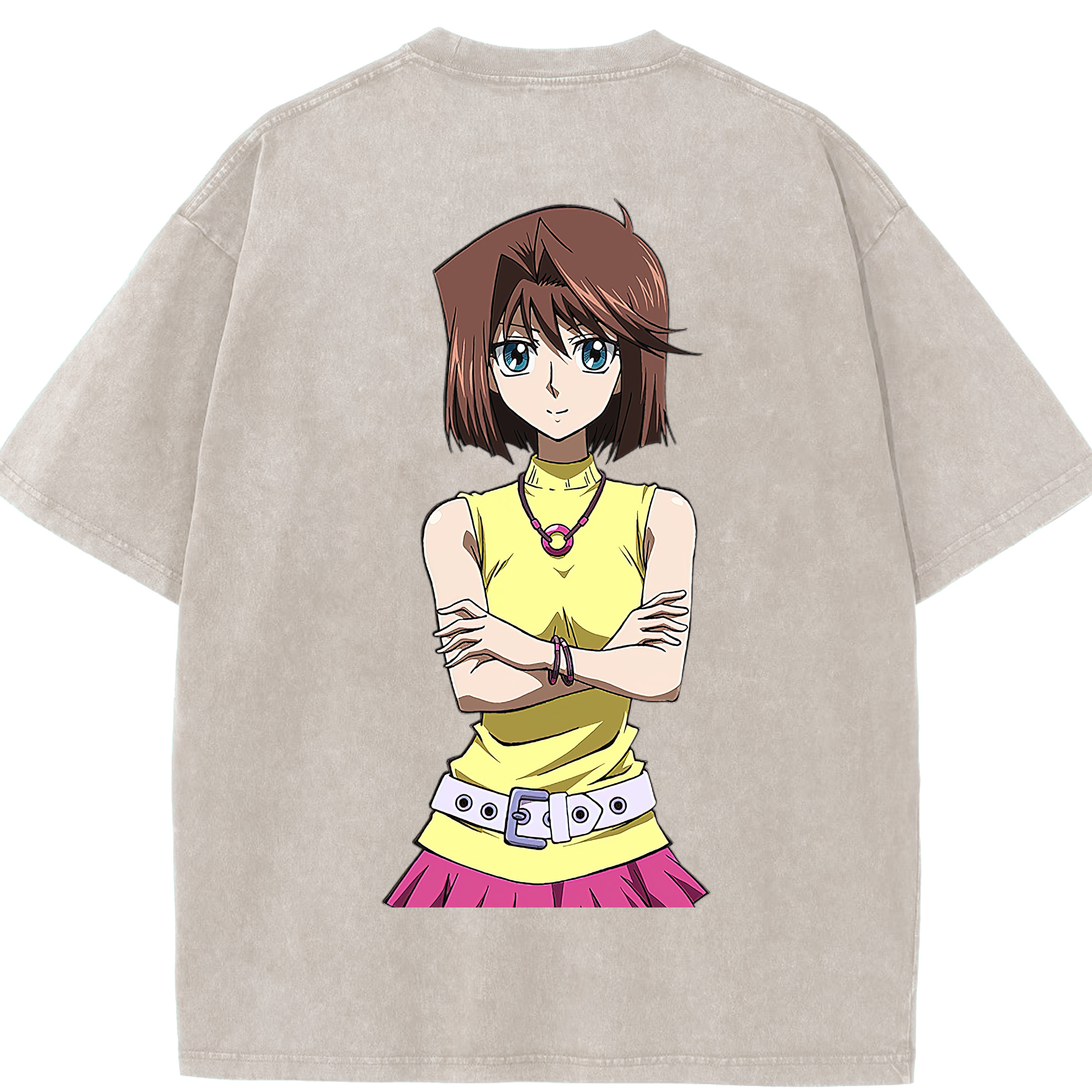 （画像用） 遊☆戯☆王 Yu-Gi-Oh! 綿100% ヴィンテージ風 半袖Tシャツ（背面プリント）