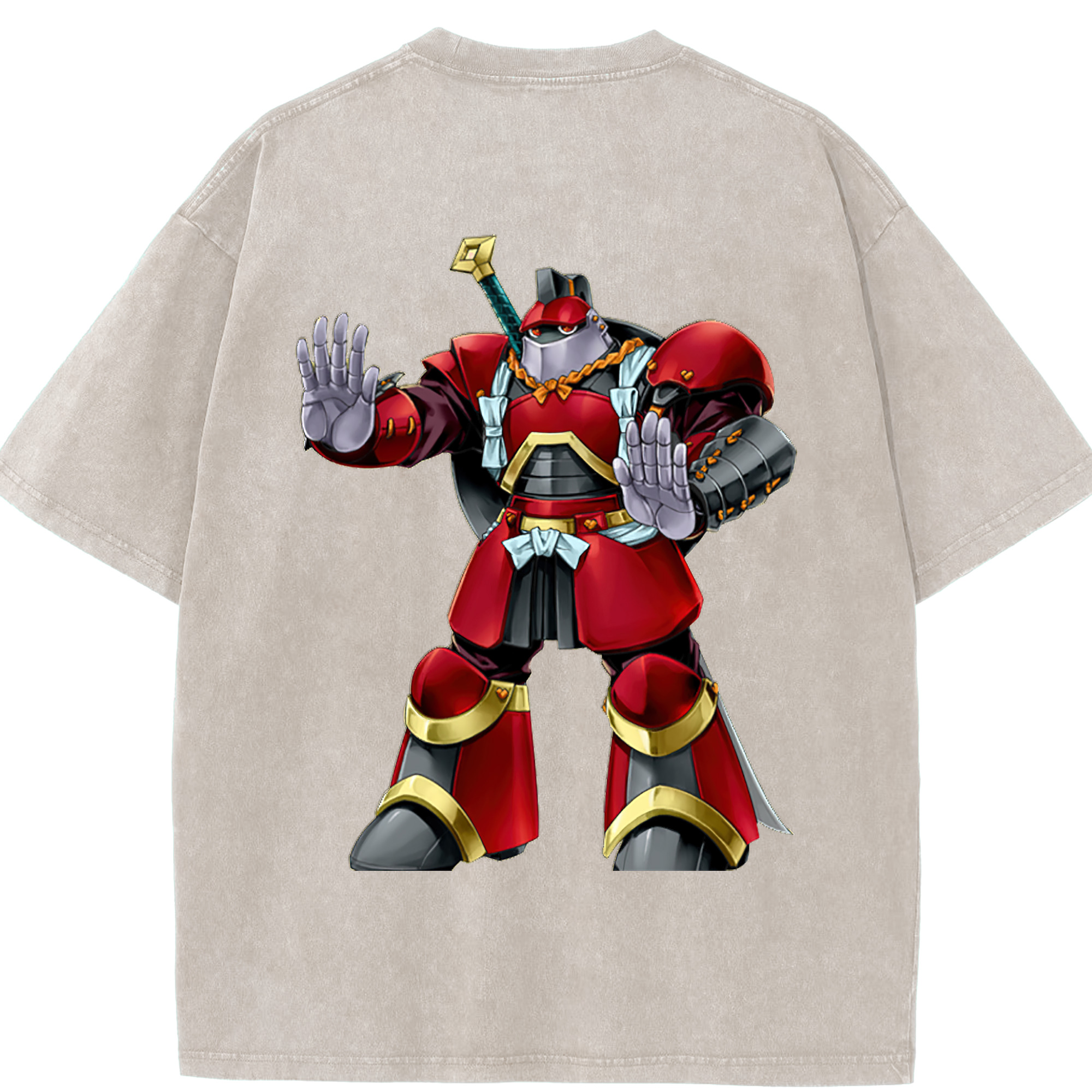 （画像用） 遊☆戯☆王 Yu-Gi-Oh! 綿100% ヴィンテージ風 半袖Tシャツ（背面プリント）