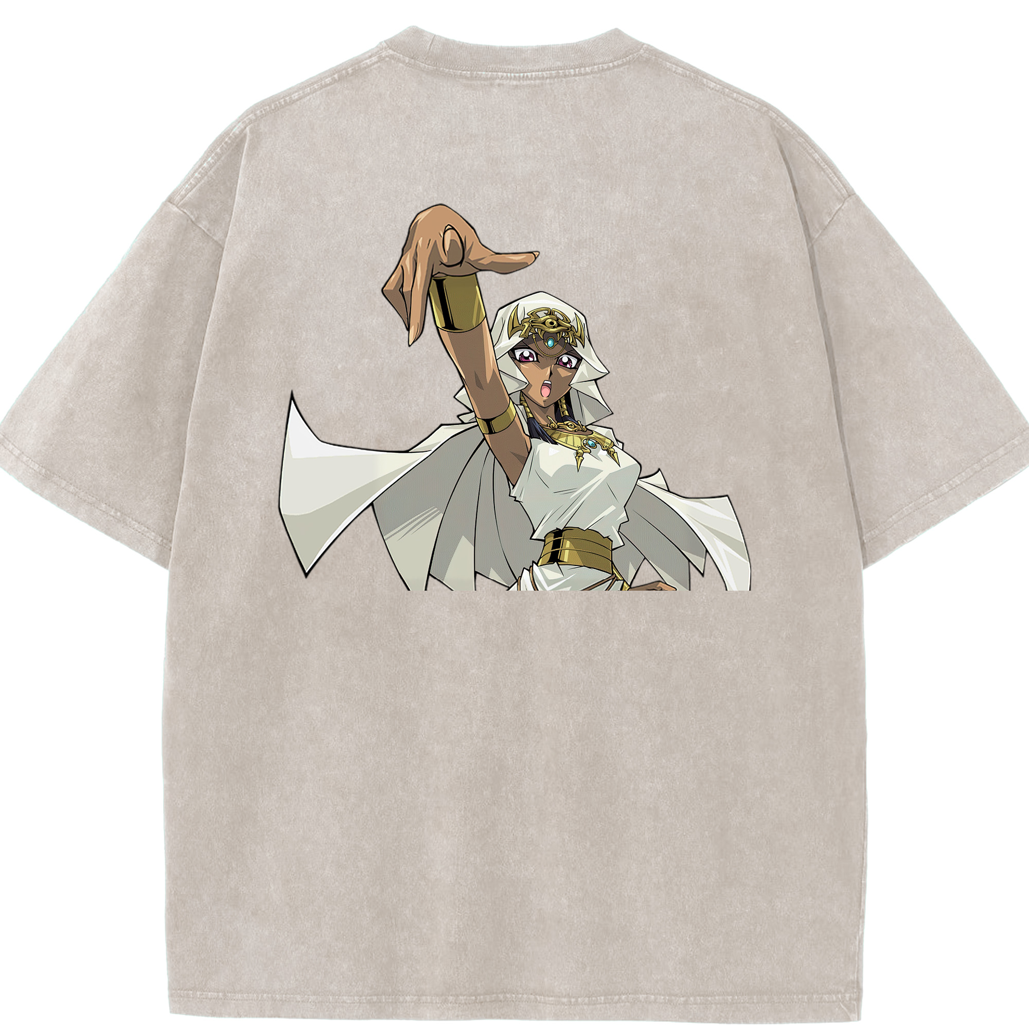（画像用） 遊☆戯☆王 Yu-Gi-Oh! 綿100% ヴィンテージ風 半袖Tシャツ（背面プリント）
