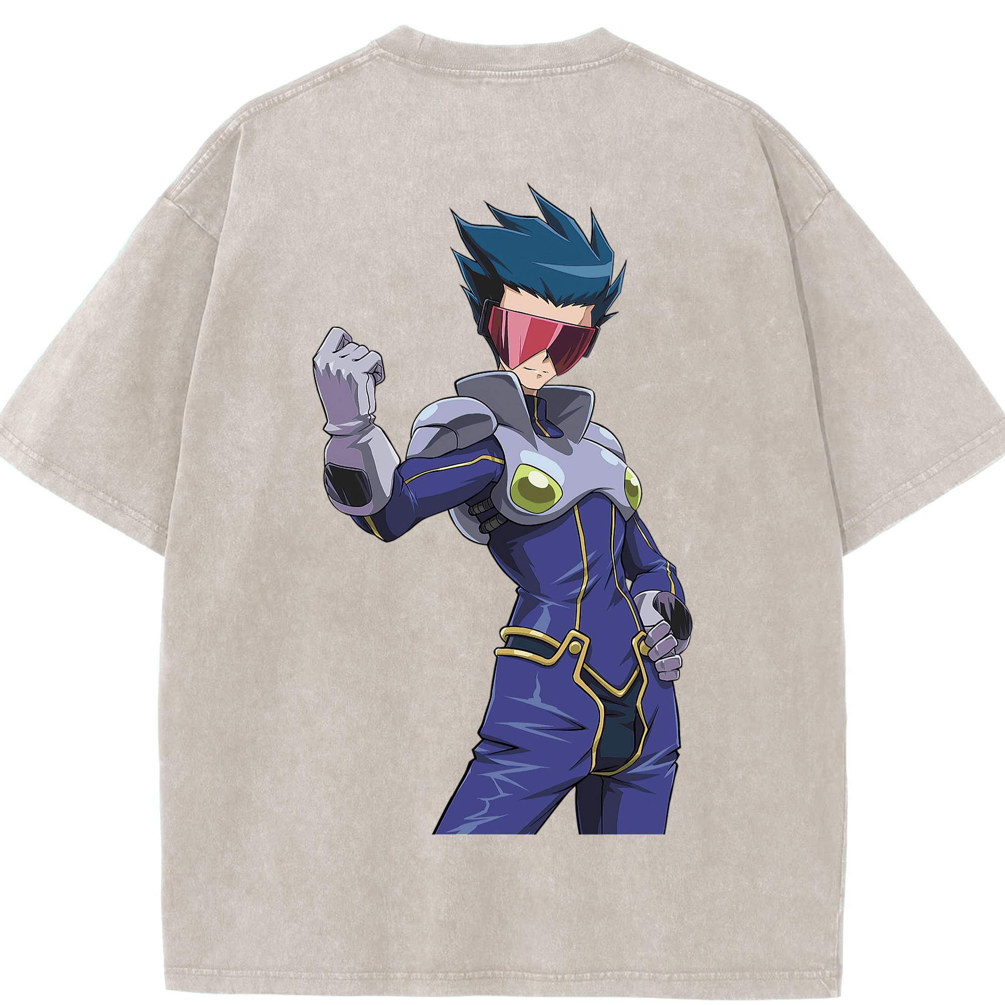 （画像用） 遊☆戯☆王 Yu-Gi-Oh! 綿100% ヴィンテージ風 半袖Tシャツ（背面プリント）