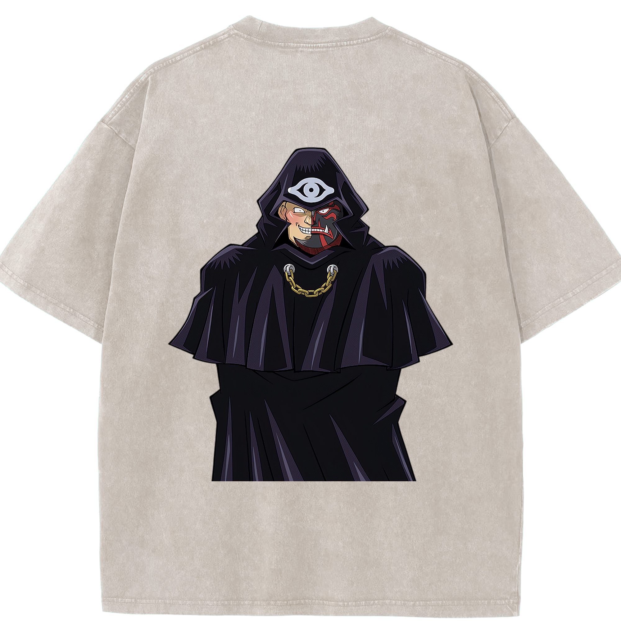 （画像用） 遊☆戯☆王 Yu-Gi-Oh! 綿100% ヴィンテージ風 半袖Tシャツ（背面プリント）
