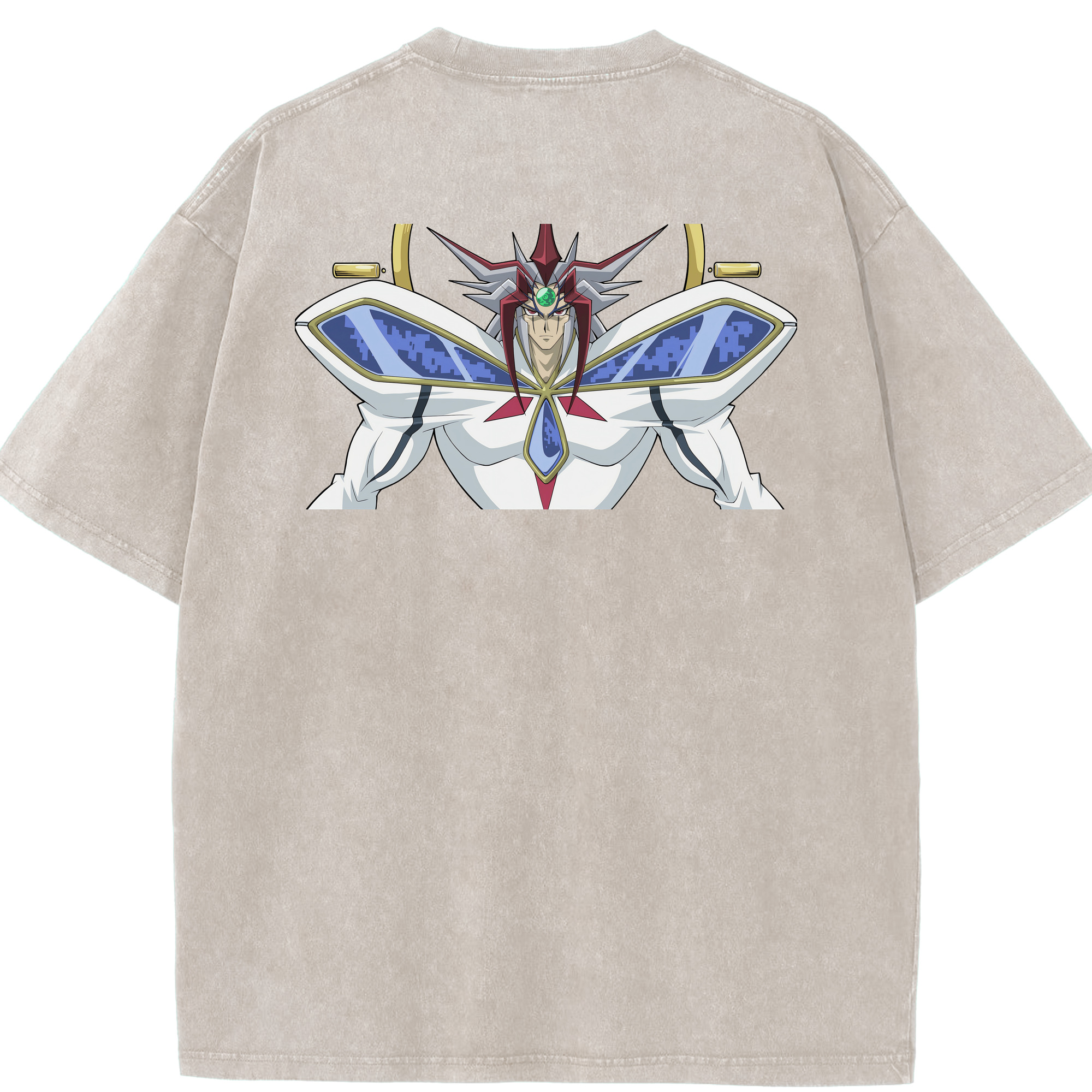 （画像用） 遊☆戯☆王 Yu-Gi-Oh! 綿100% ヴィンテージ風 半袖Tシャツ（背面プリント）