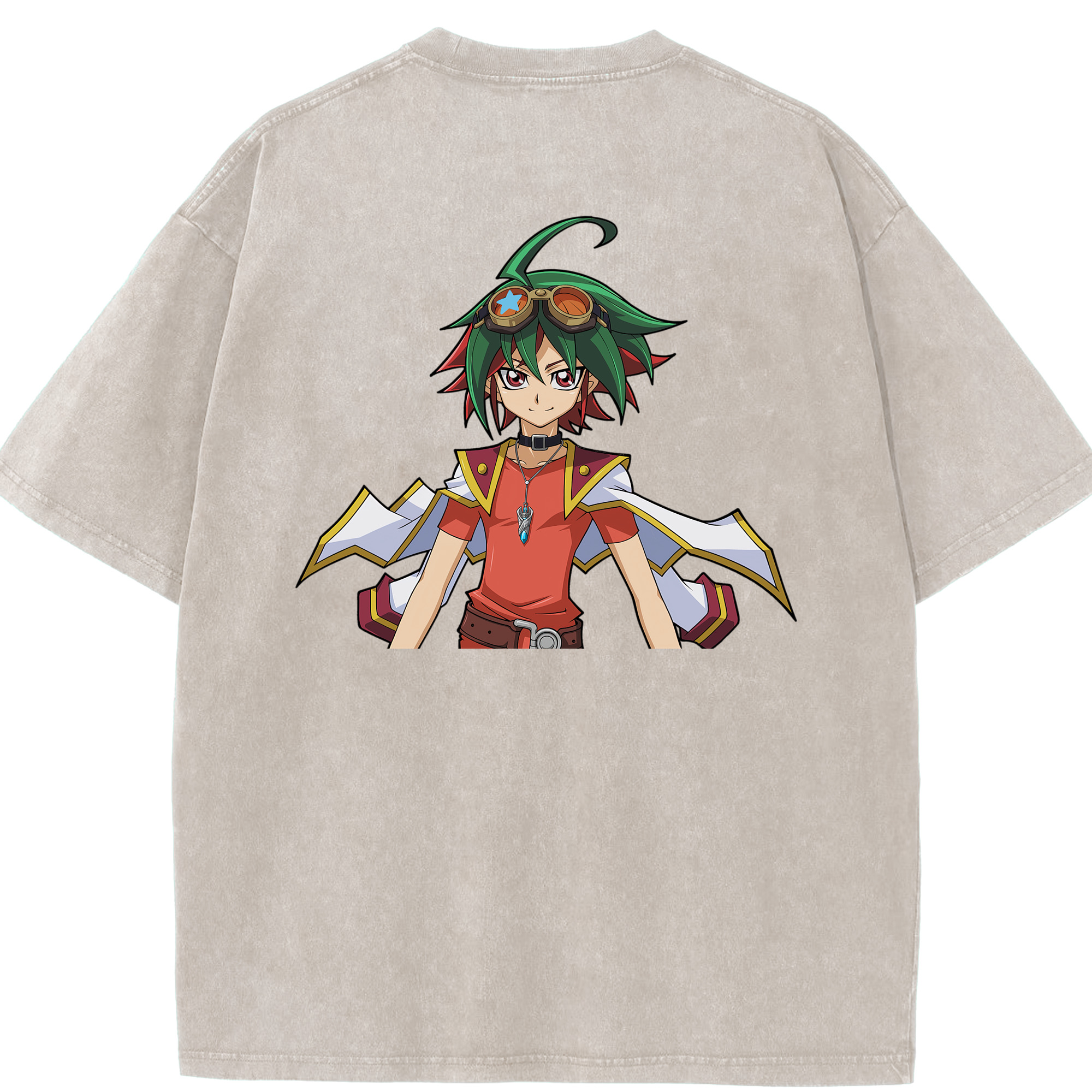 （画像用） 遊☆戯☆王 Yu-Gi-Oh! 綿100% ヴィンテージ風 半袖Tシャツ（背面プリント）
