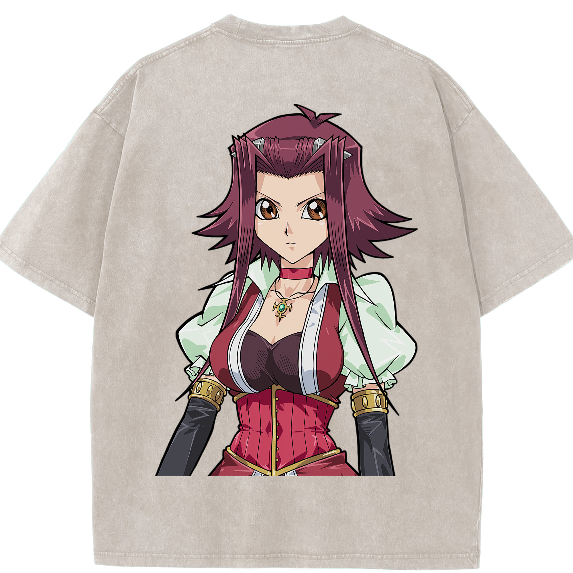 （画像用） 遊☆戯☆王 Yu-Gi-Oh! 綿100% ヴィンテージ風 半袖Tシャツ（背面プリント）
