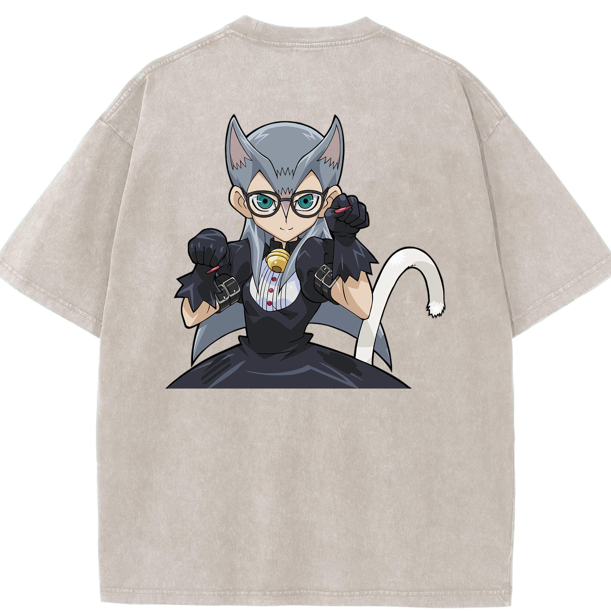 （画像用） 遊☆戯☆王 Yu-Gi-Oh! 綿100% ヴィンテージ風 半袖Tシャツ（背面プリント）
