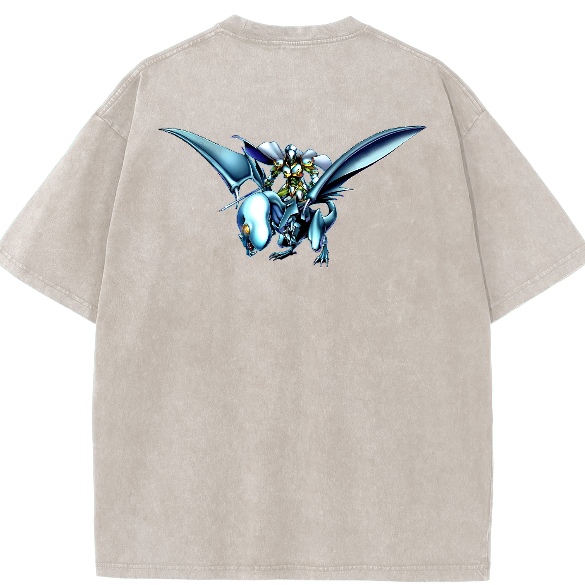 （画像用） 遊☆戯☆王 Yu-Gi-Oh! 綿100% ヴィンテージ風 半袖Tシャツ（背面プリント）