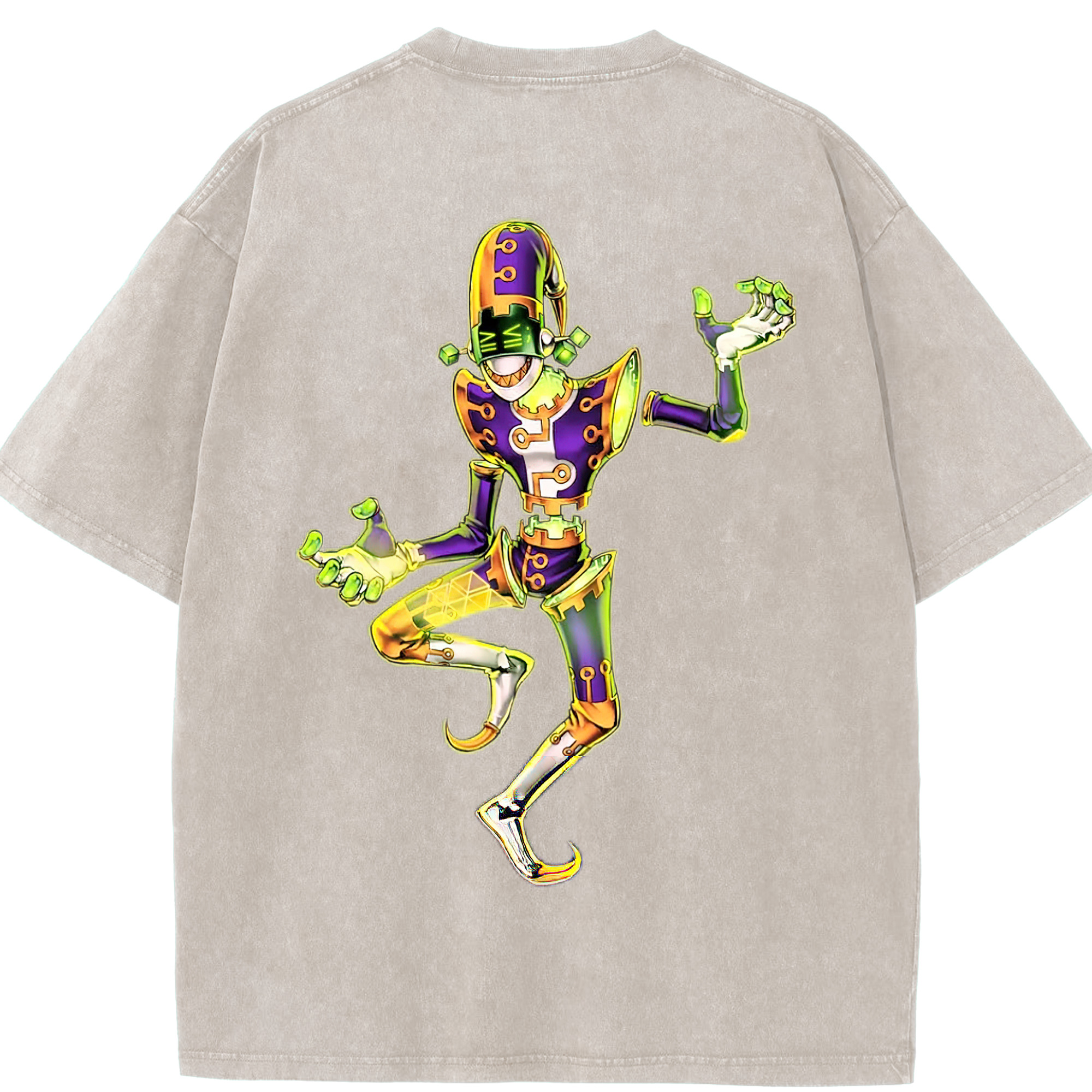 （画像用） 遊☆戯☆王 Yu-Gi-Oh! 綿100% ヴィンテージ風 半袖Tシャツ（背面プリント）