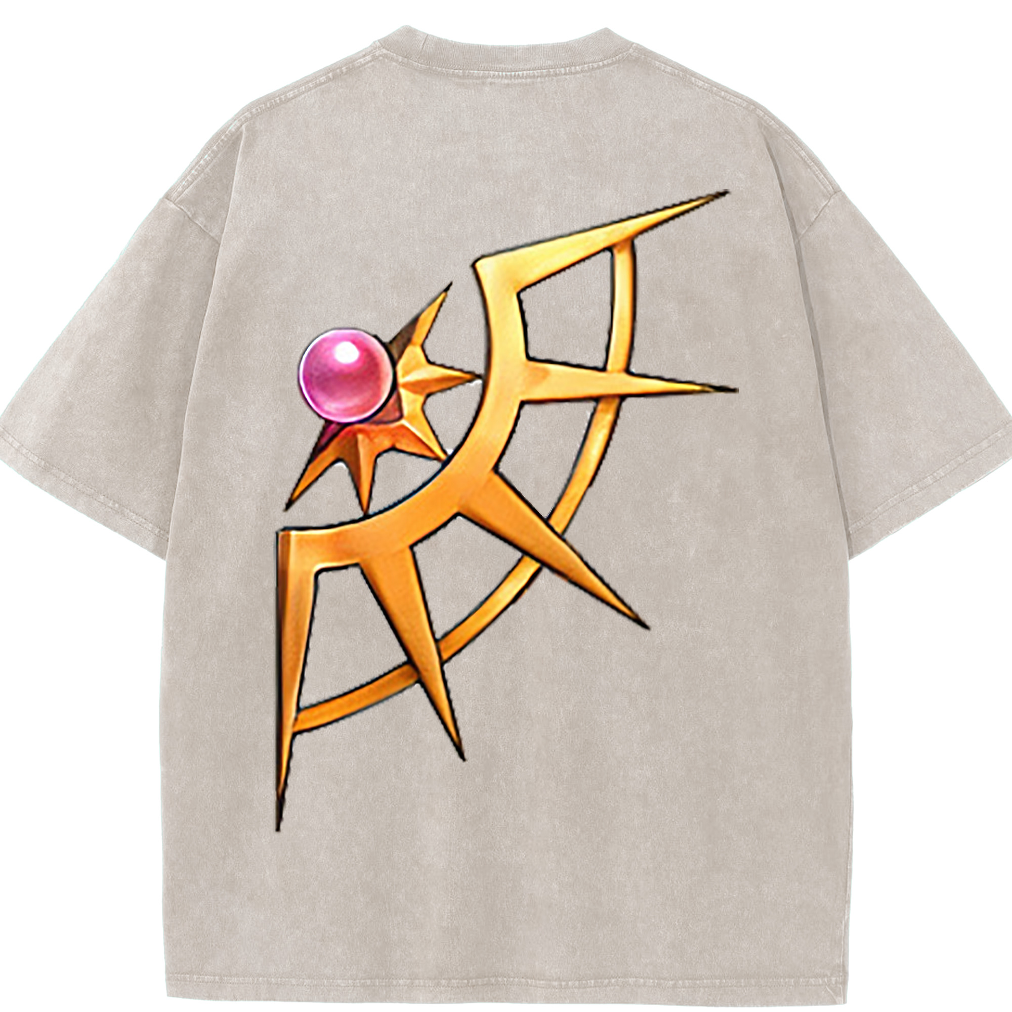 （画像用） 遊☆戯☆王 Yu-Gi-Oh! 綿100% ヴィンテージ風 半袖Tシャツ（背面プリント）