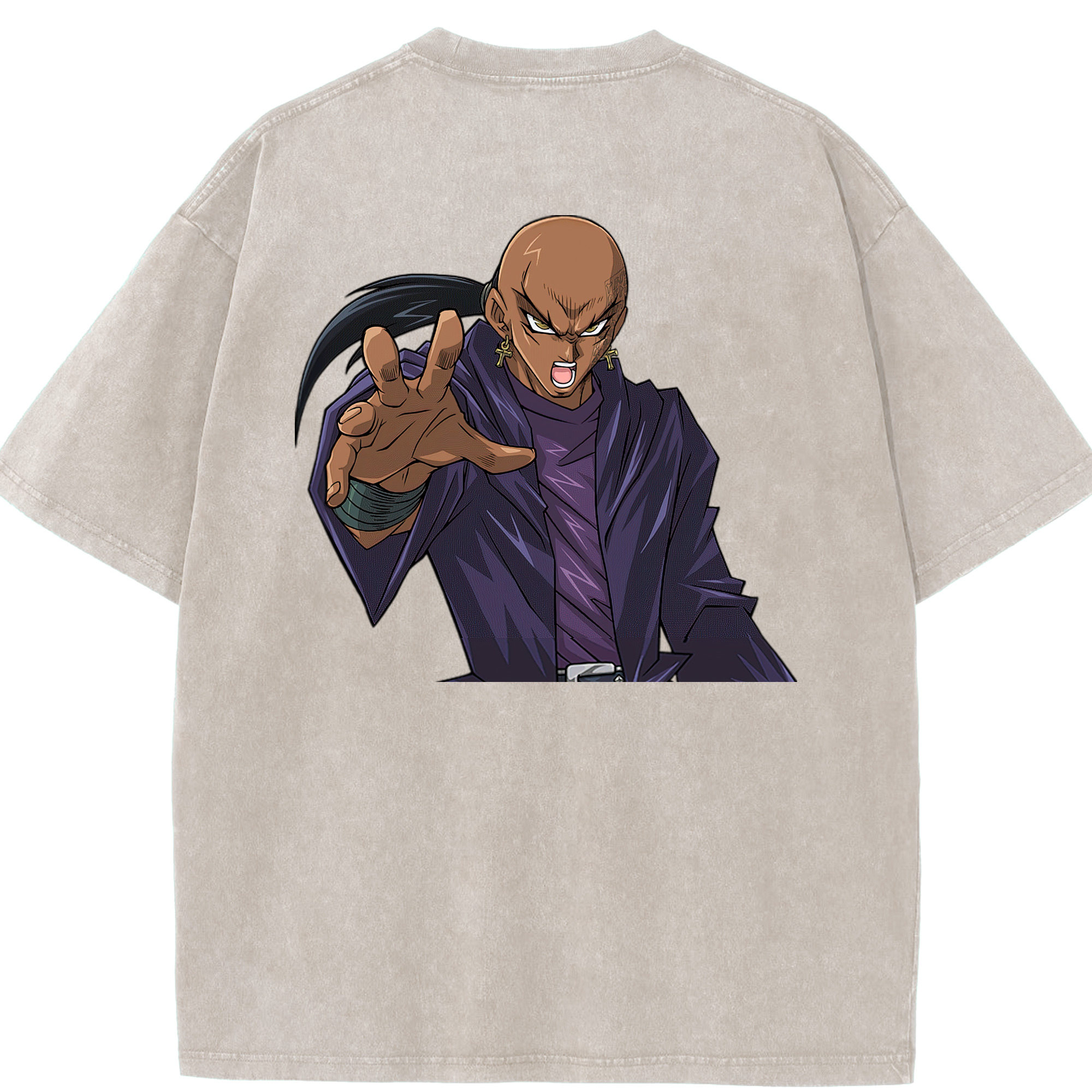 （画像用） 遊☆戯☆王 Yu-Gi-Oh! 綿100% ヴィンテージ風 半袖Tシャツ（背面プリント）