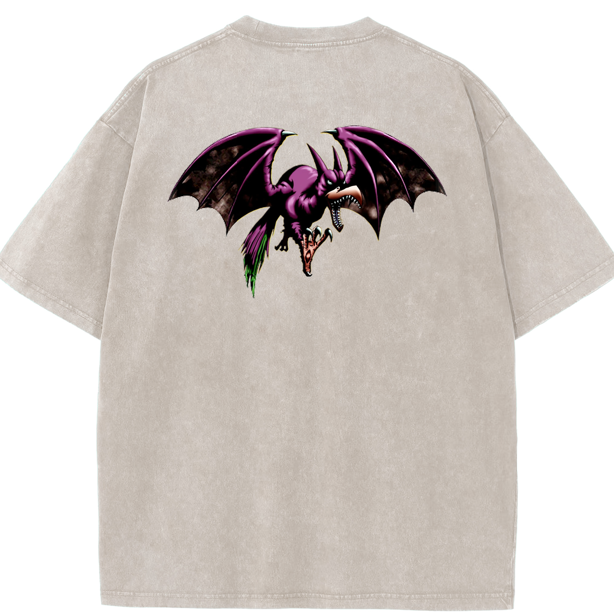 （画像用） 遊☆戯☆王 Yu-Gi-Oh! 綿100% ヴィンテージ風 半袖Tシャツ（背面プリント）