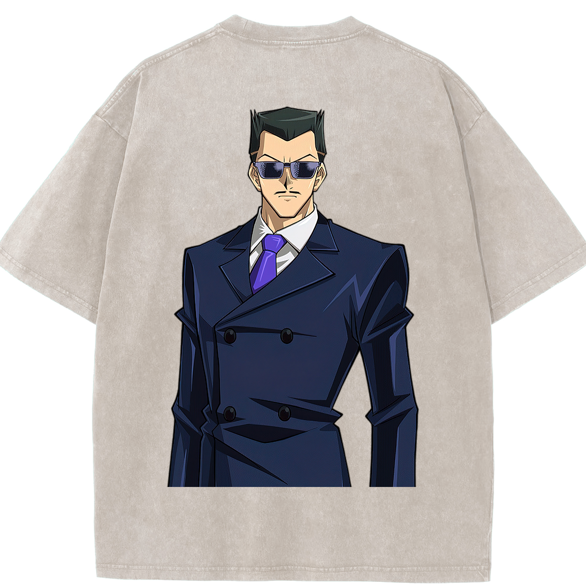 （画像用） 遊☆戯☆王 Yu-Gi-Oh! 綿100% ヴィンテージ風 半袖Tシャツ（背面プリント）