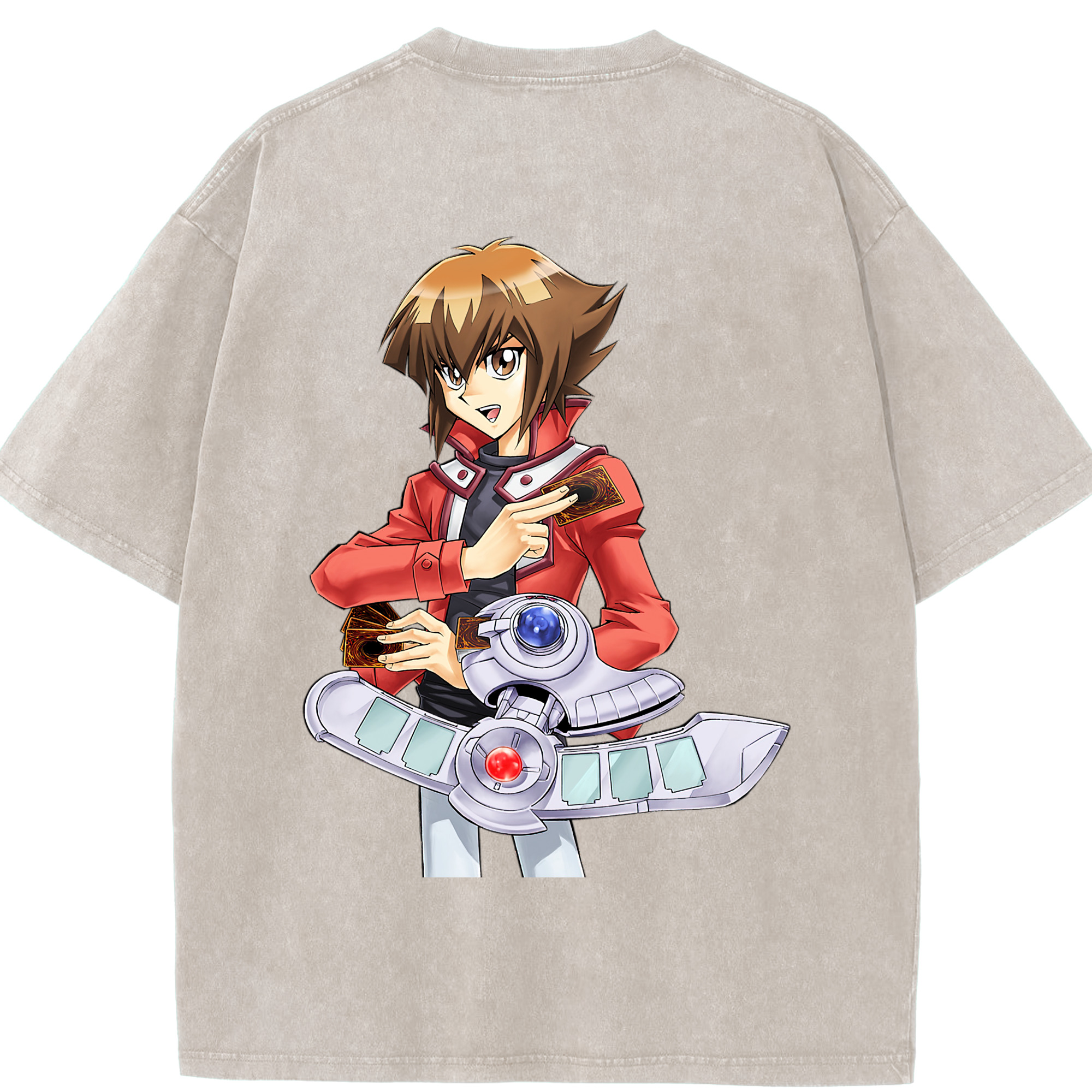 （画像用） 遊☆戯☆王 Yu-Gi-Oh! 綿100% ヴィンテージ風 半袖Tシャツ（背面プリント）