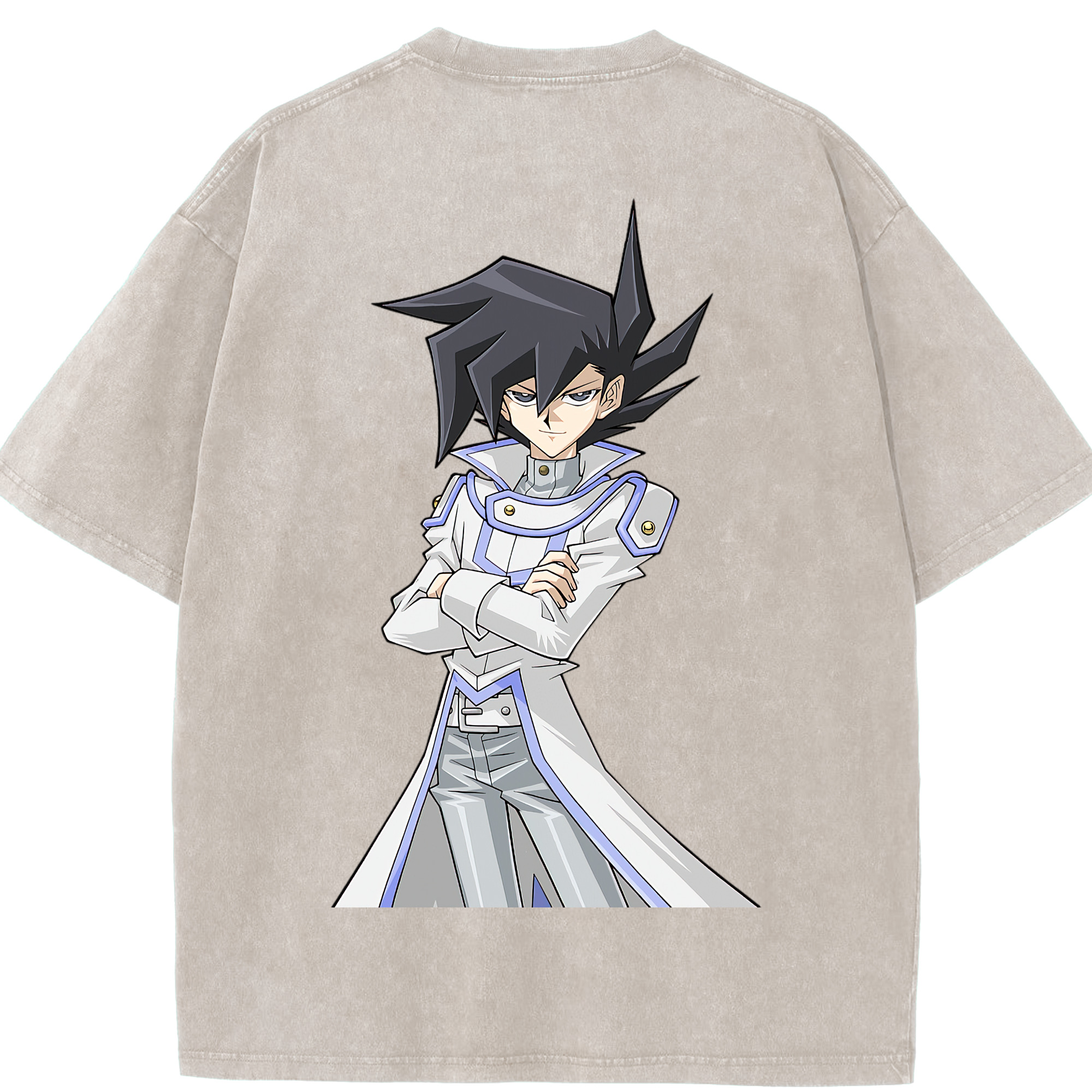 （画像用） 遊☆戯☆王 Yu-Gi-Oh! 綿100% ヴィンテージ風 半袖Tシャツ（背面プリント）