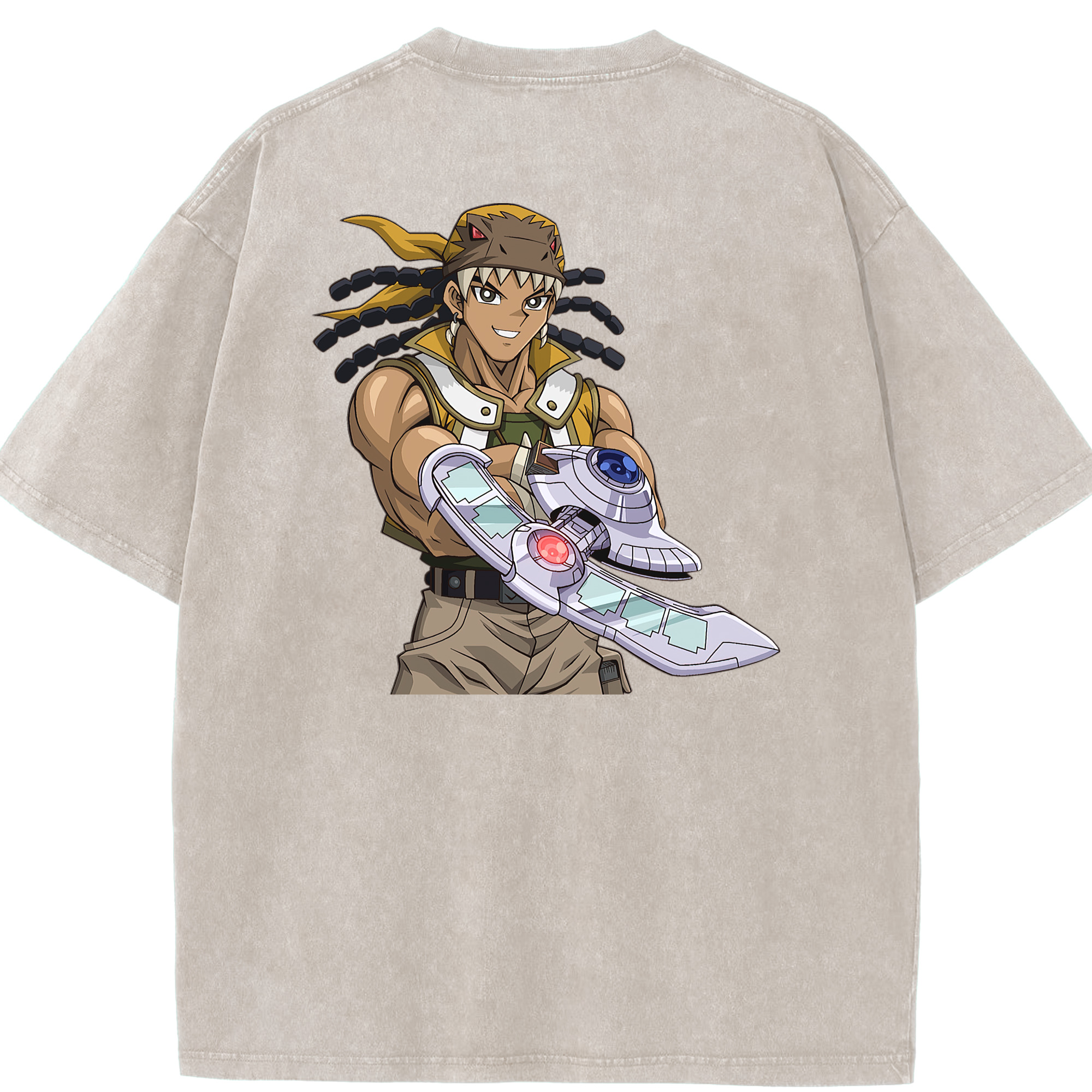 （画像用） 遊☆戯☆王 Yu-Gi-Oh! 綿100% ヴィンテージ風 半袖Tシャツ（背面プリント）
