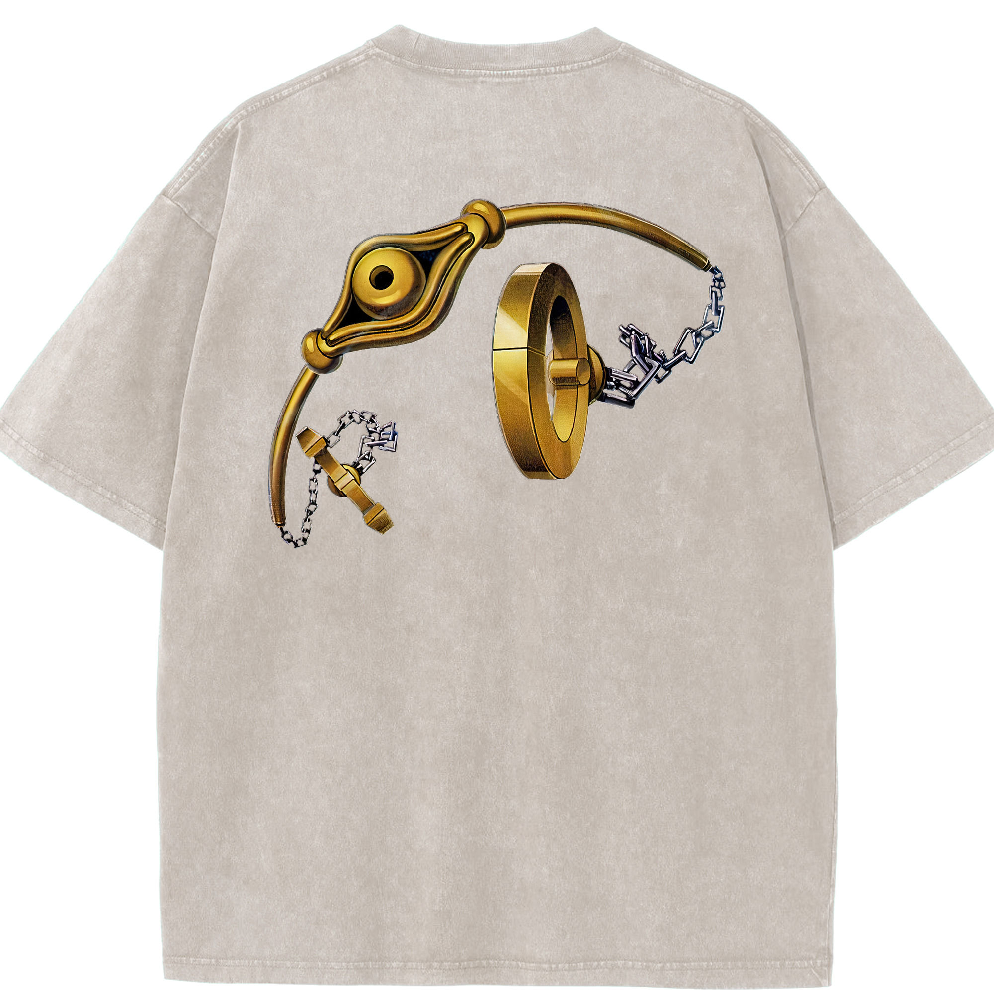 （画像用） 遊☆戯☆王 Yu-Gi-Oh! 綿100% ヴィンテージ風 半袖Tシャツ（背面プリント）