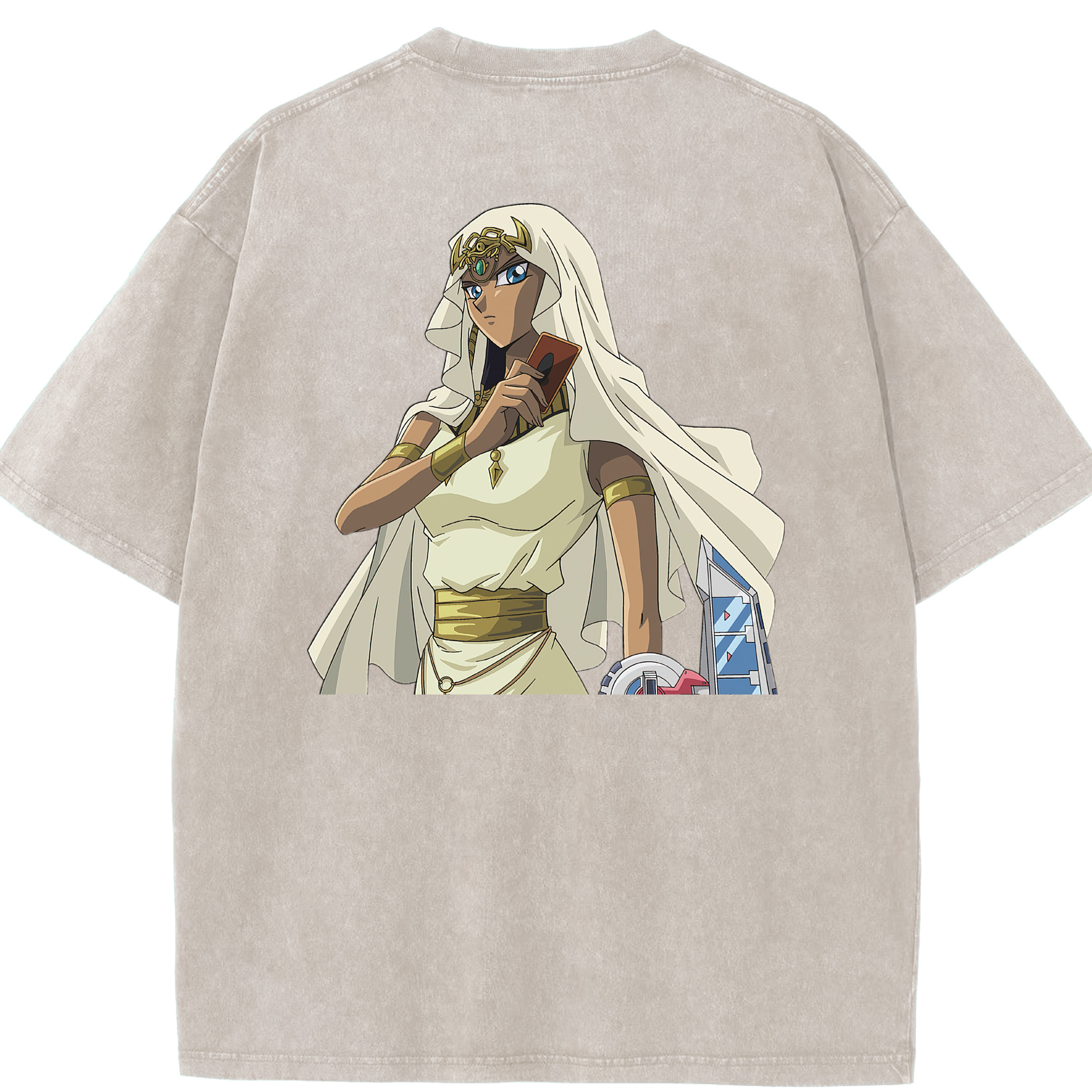 （画像用） 遊☆戯☆王 Yu-Gi-Oh! 綿100% ヴィンテージ風 半袖Tシャツ（背面プリント）