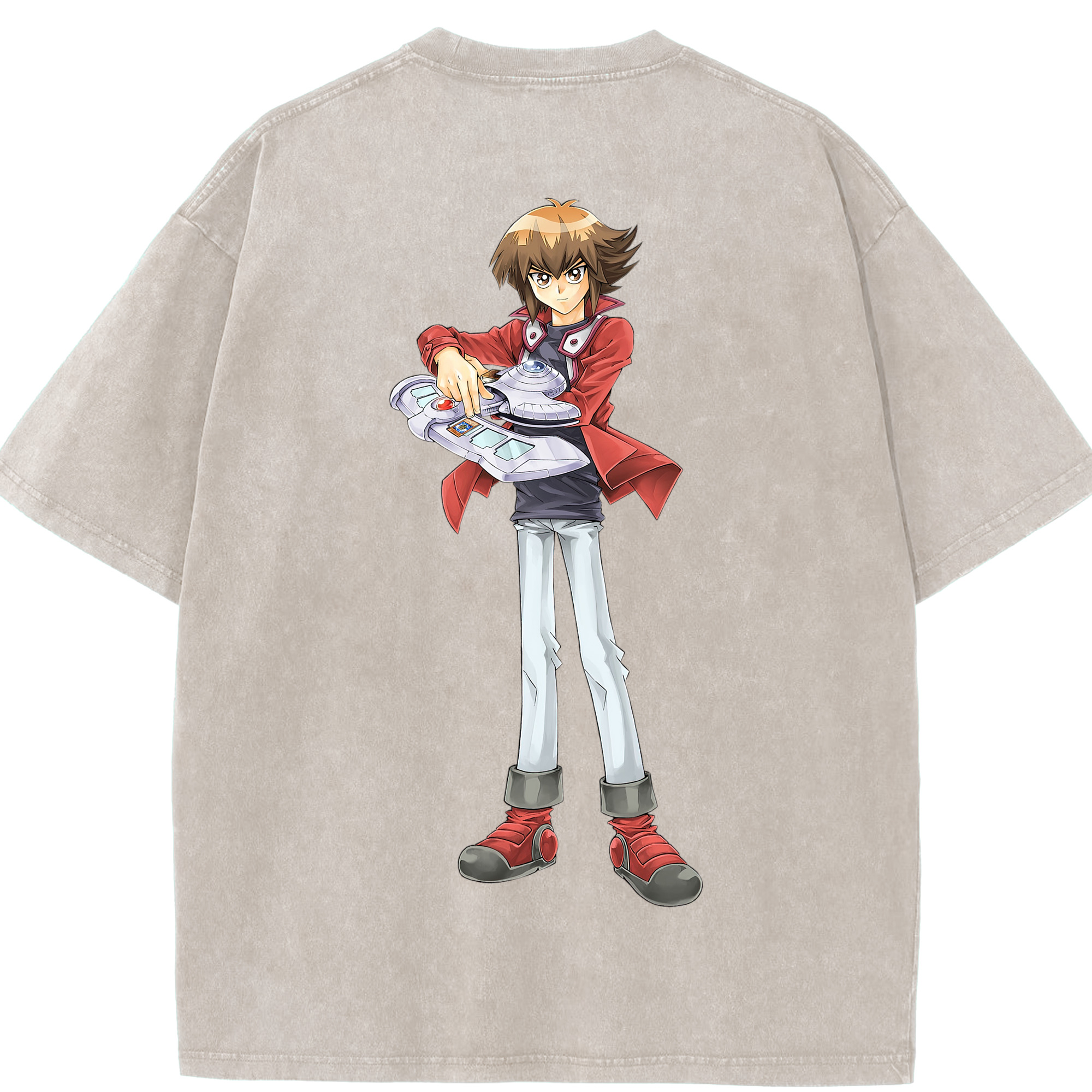 （画像用） 遊☆戯☆王 Yu-Gi-Oh! 綿100% ヴィンテージ風 半袖Tシャツ（背面プリント）