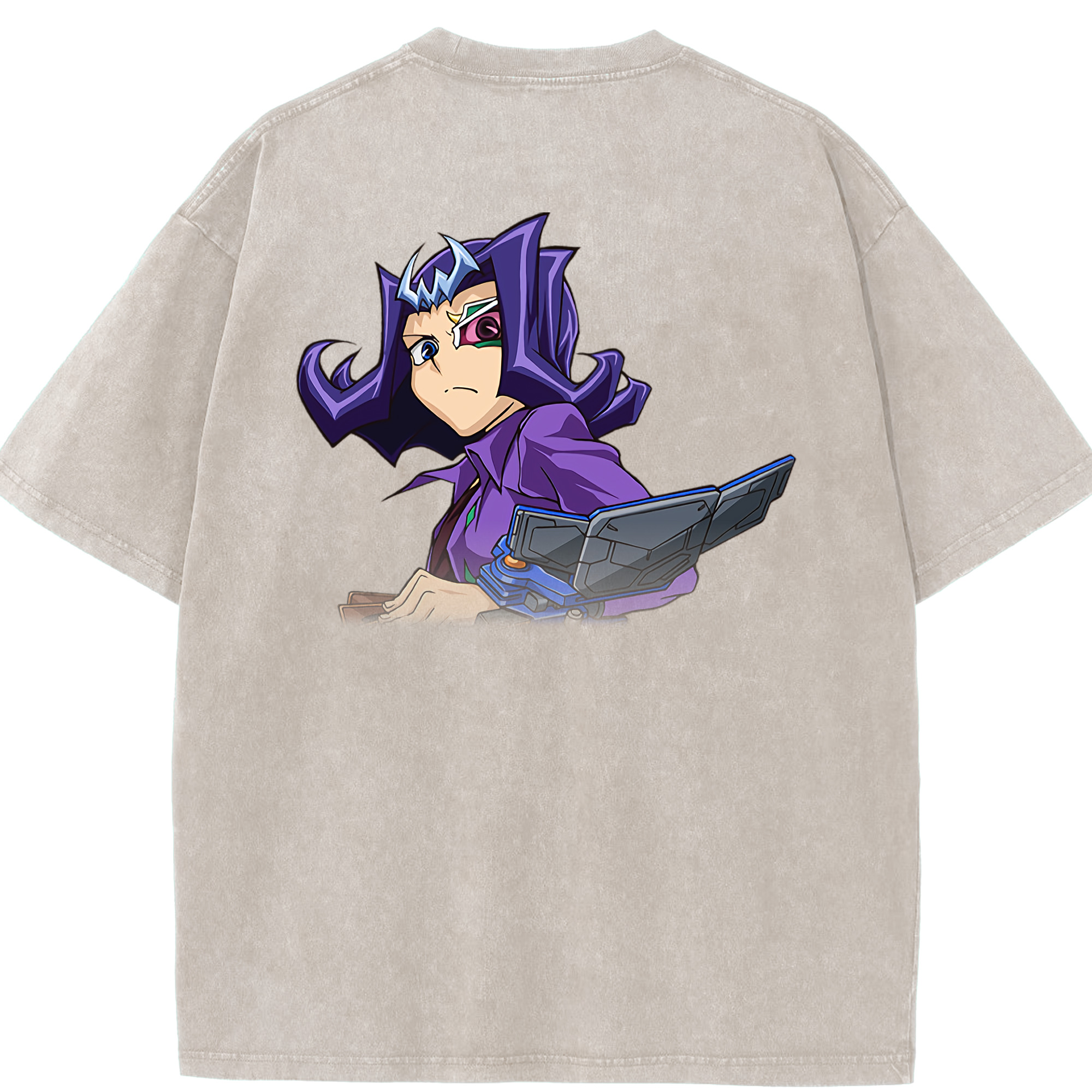 （画像用） 遊☆戯☆王 Yu-Gi-Oh! 綿100% ヴィンテージ風 半袖Tシャツ（背面プリント）