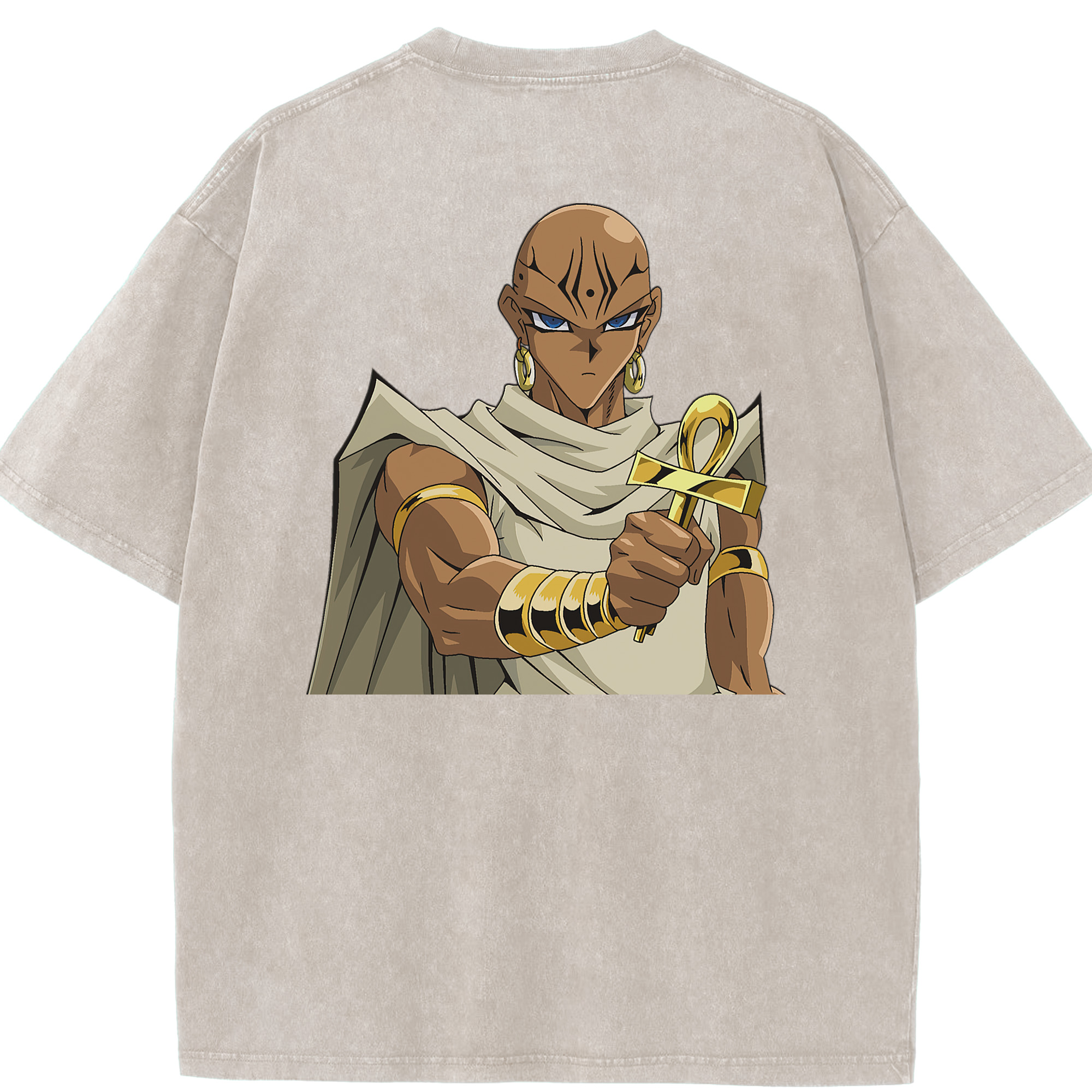 （画像用） 遊☆戯☆王 Yu-Gi-Oh! 綿100% ヴィンテージ風 半袖Tシャツ（背面プリント）