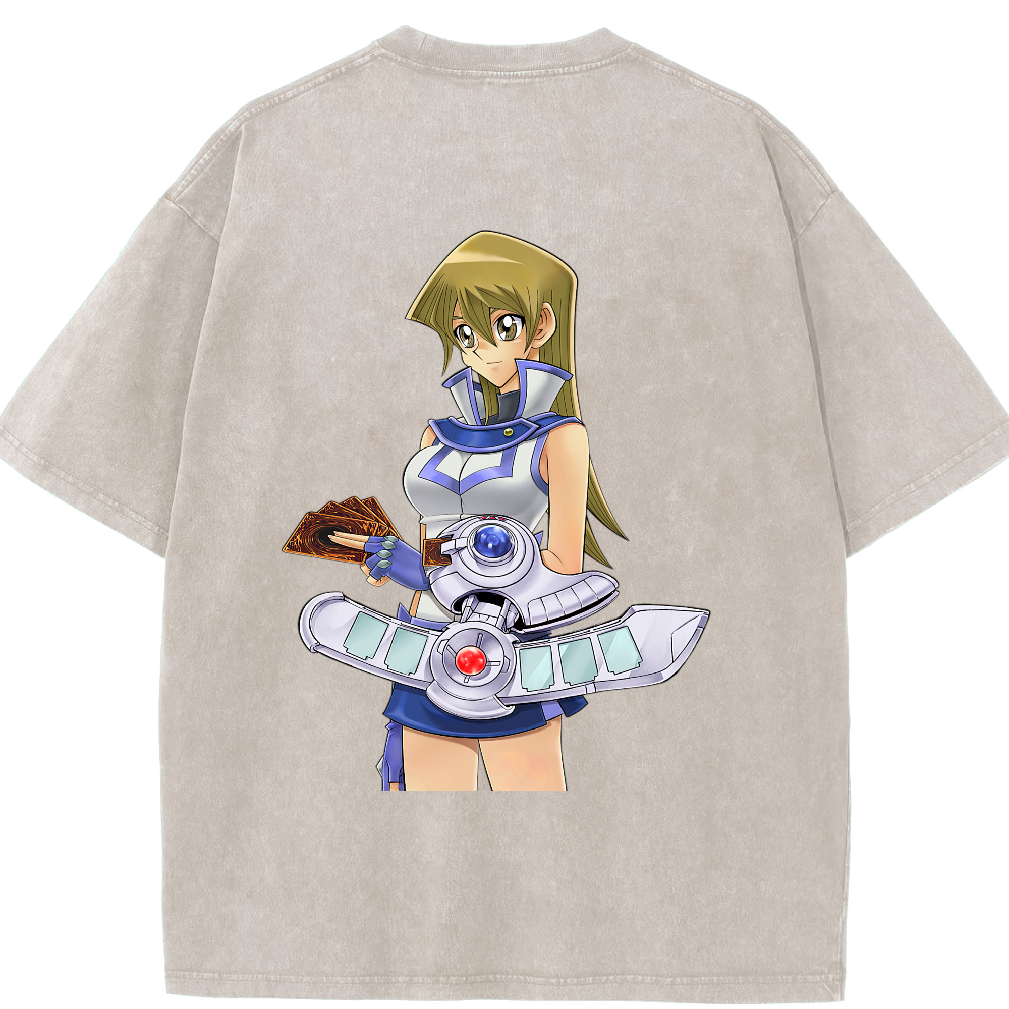 （画像用） 遊☆戯☆王 Yu-Gi-Oh! 綿100% ヴィンテージ風 半袖Tシャツ（背面プリント）